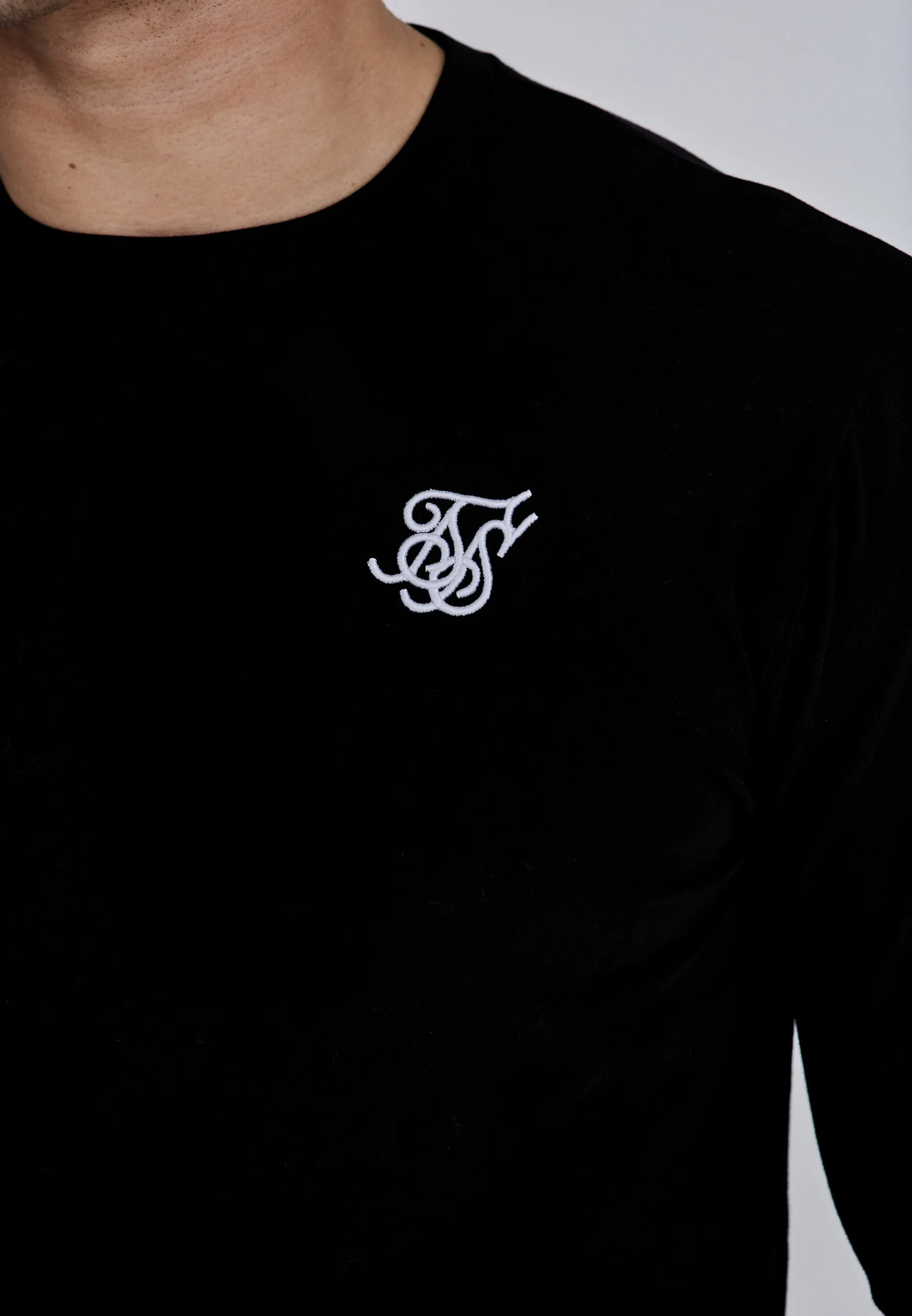 Black Essentials LS T-Shirt sold by Siksilk product image thumbnail 2