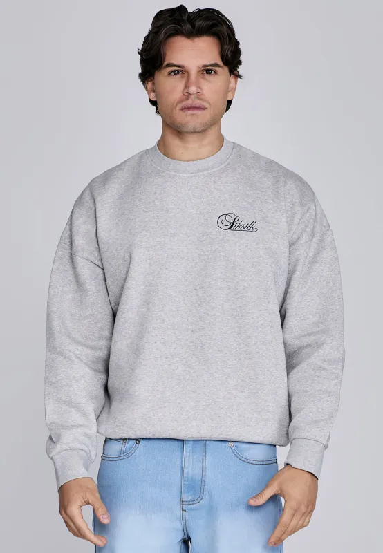 Grey Marl Essentials Sweater sold by Siksilk