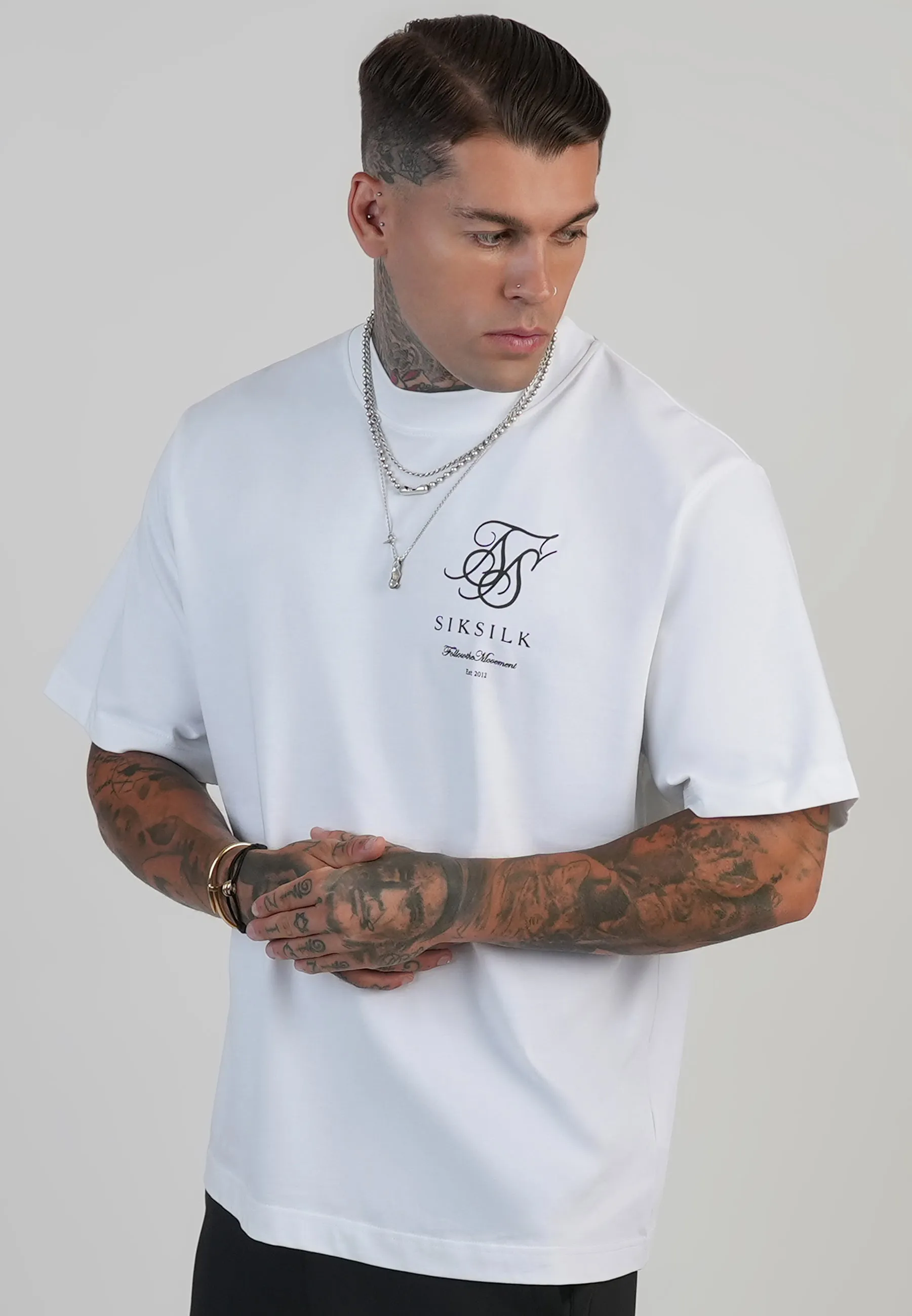 White Logo T-Shirt sold by Siksilk
