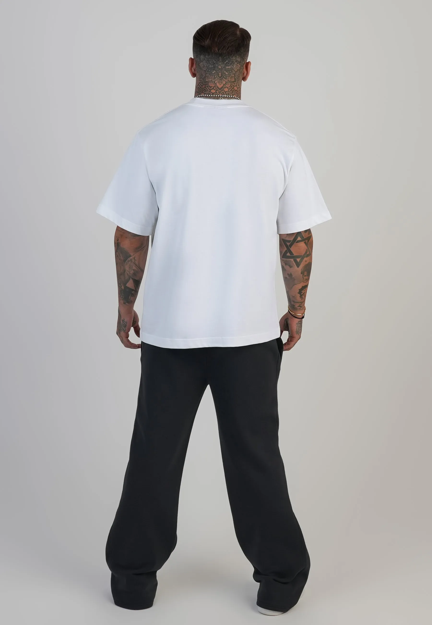 White Logo T-Shirt sold by Siksilk product image thumbnail 5
