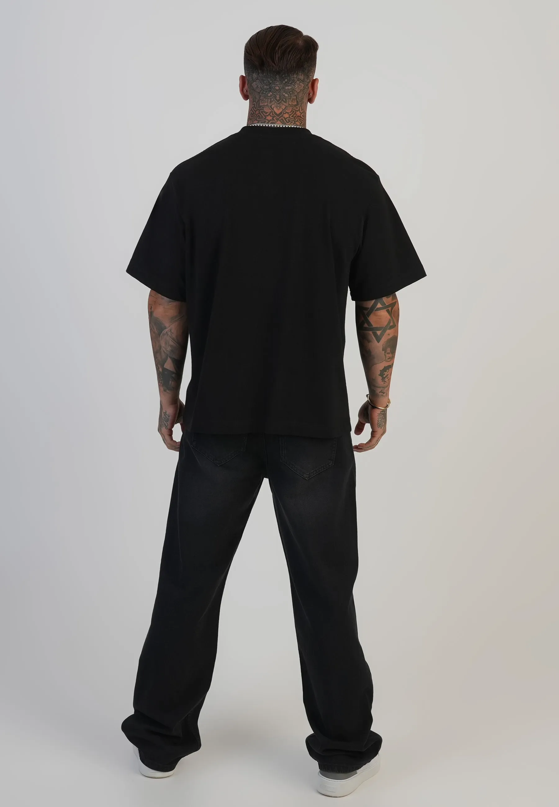 Black Logo T-Shirt sold by Siksilk product image thumbnail 5