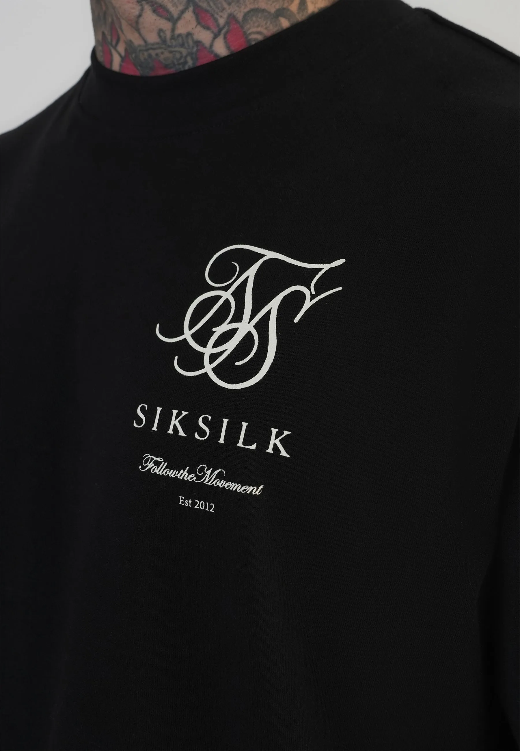 Black Logo T-Shirt sold by Siksilk product image thumbnail 2