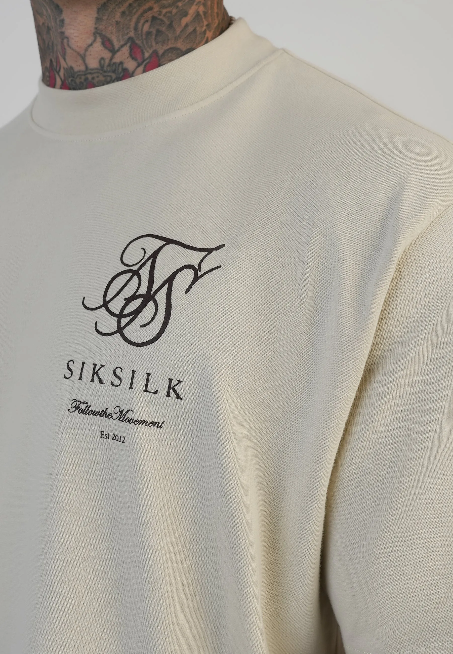 Ecru Logo T-Shirt sold by Siksilk product image thumbnail 2