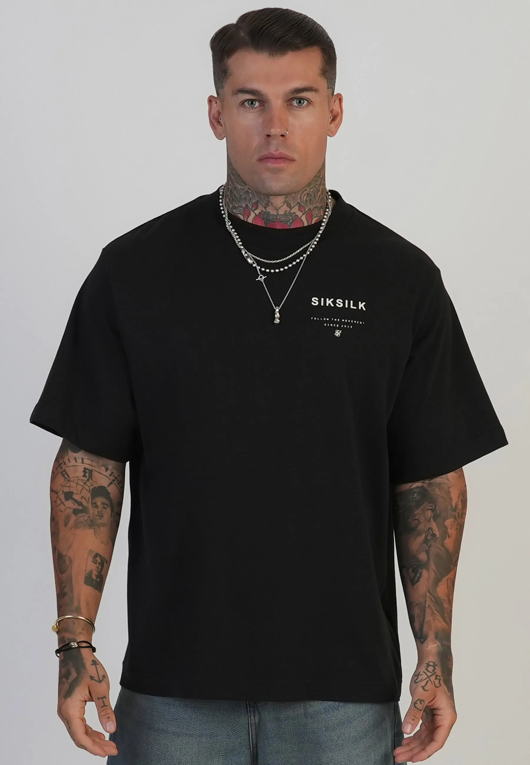 Black Graphic T-Shirt sold by Siksilk