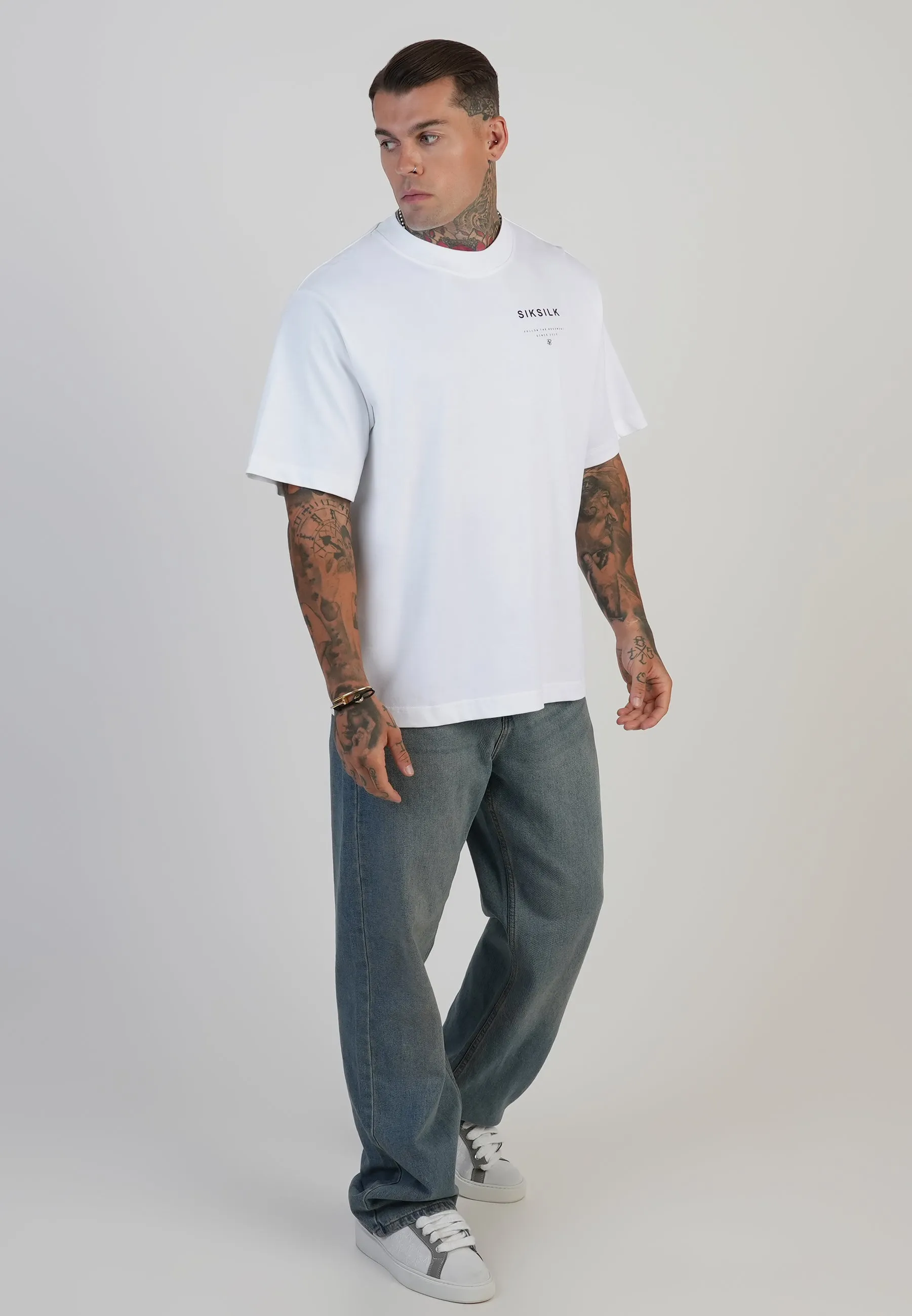 White Graphic T-Shirt sold by Siksilk product image thumbnail 4