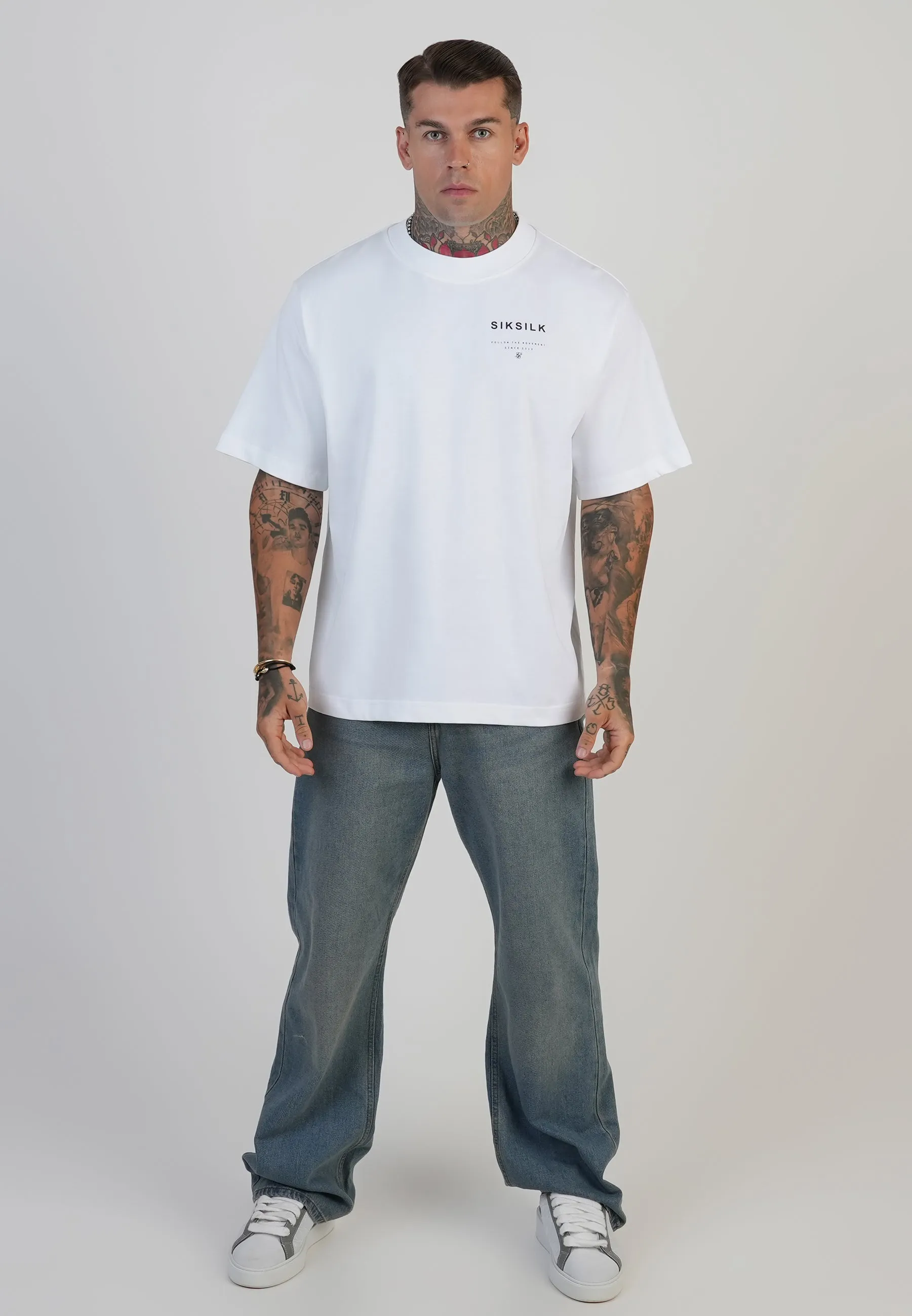 White Graphic T-Shirt sold by Siksilk product image thumbnail 3