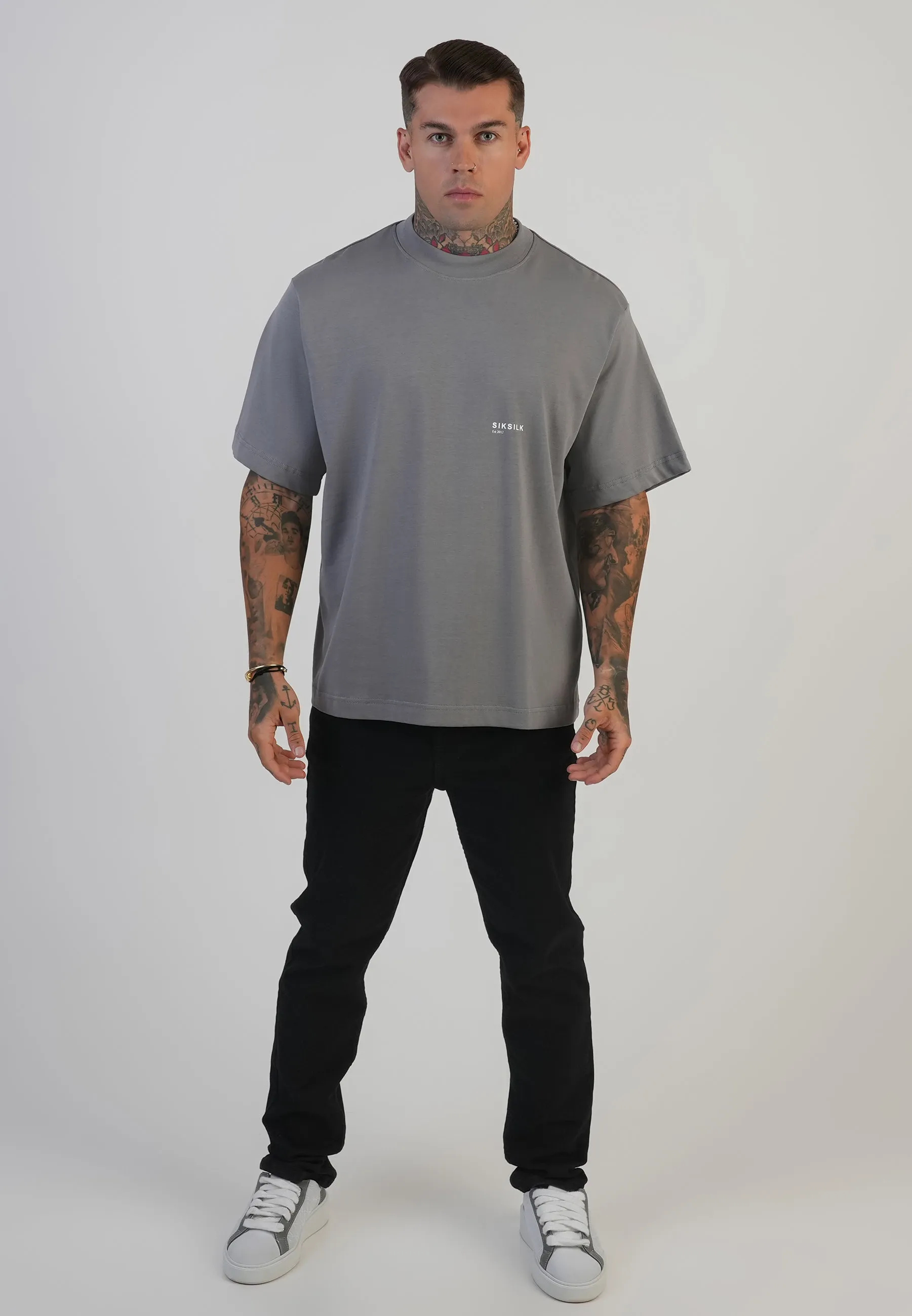 Grey Graphic T-Shirt sold by Siksilk product image thumbnail 3