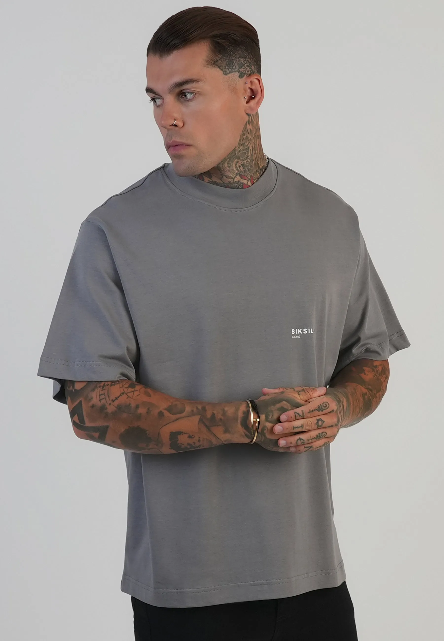 Grey Graphic T-Shirt sold by Siksilk