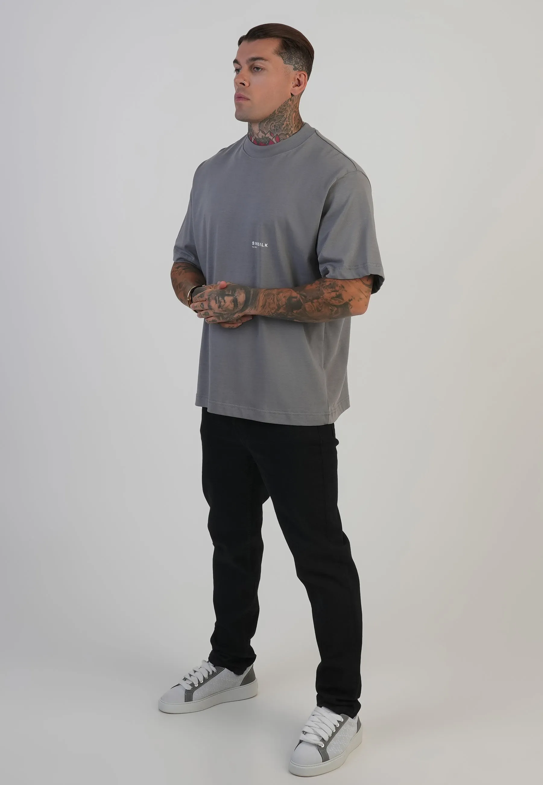 Grey Graphic T-Shirt sold by Siksilk product image thumbnail 4