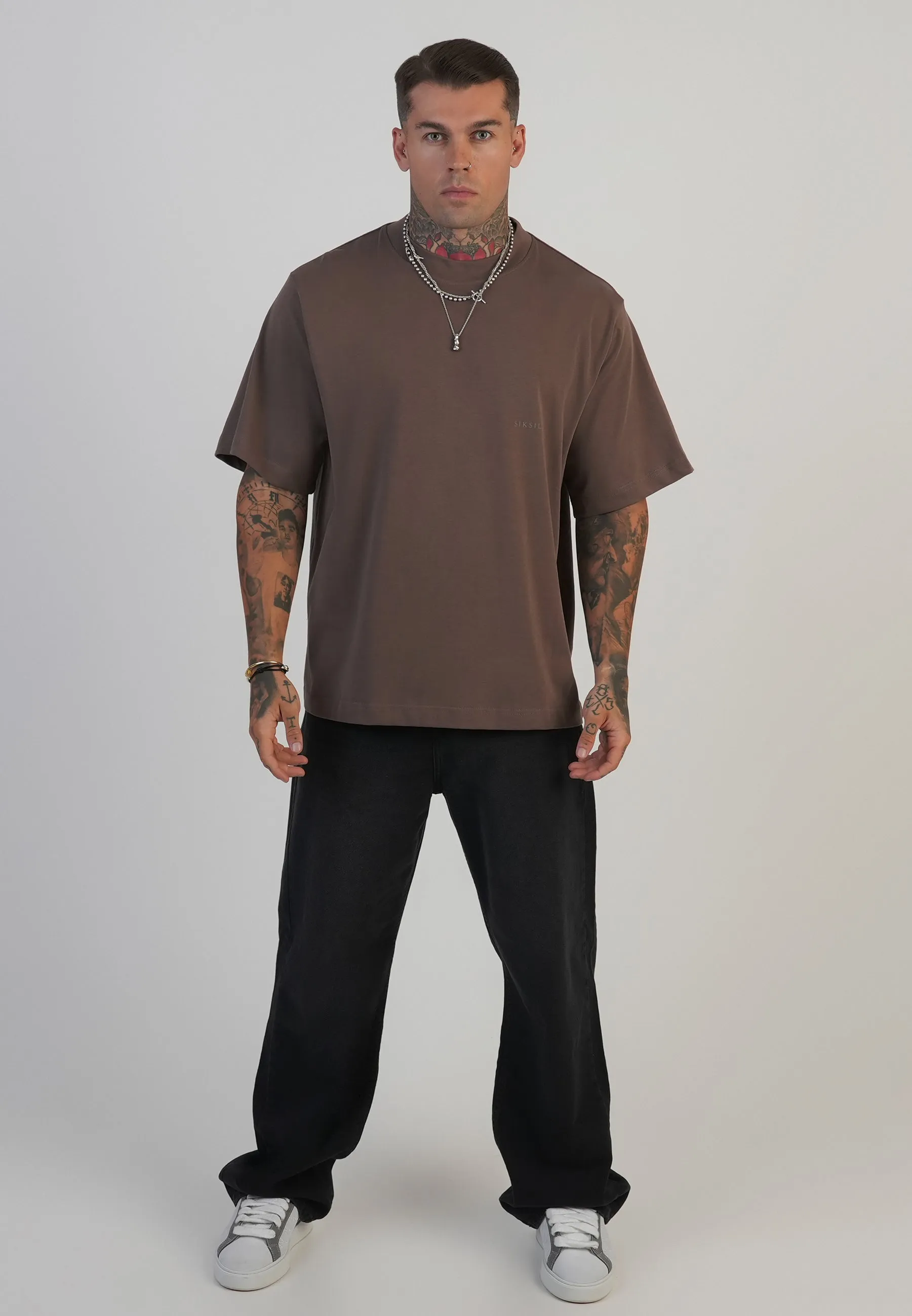 Brown Graphic T-Shirt sold by Siksilk product image thumbnail 3