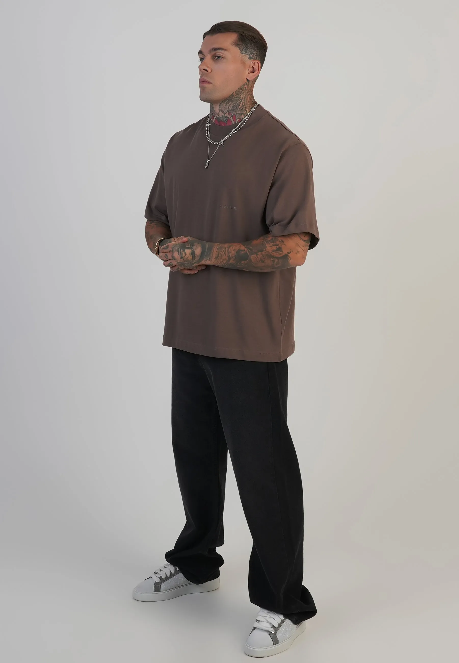 Brown Graphic T-Shirt sold by Siksilk product image thumbnail 4