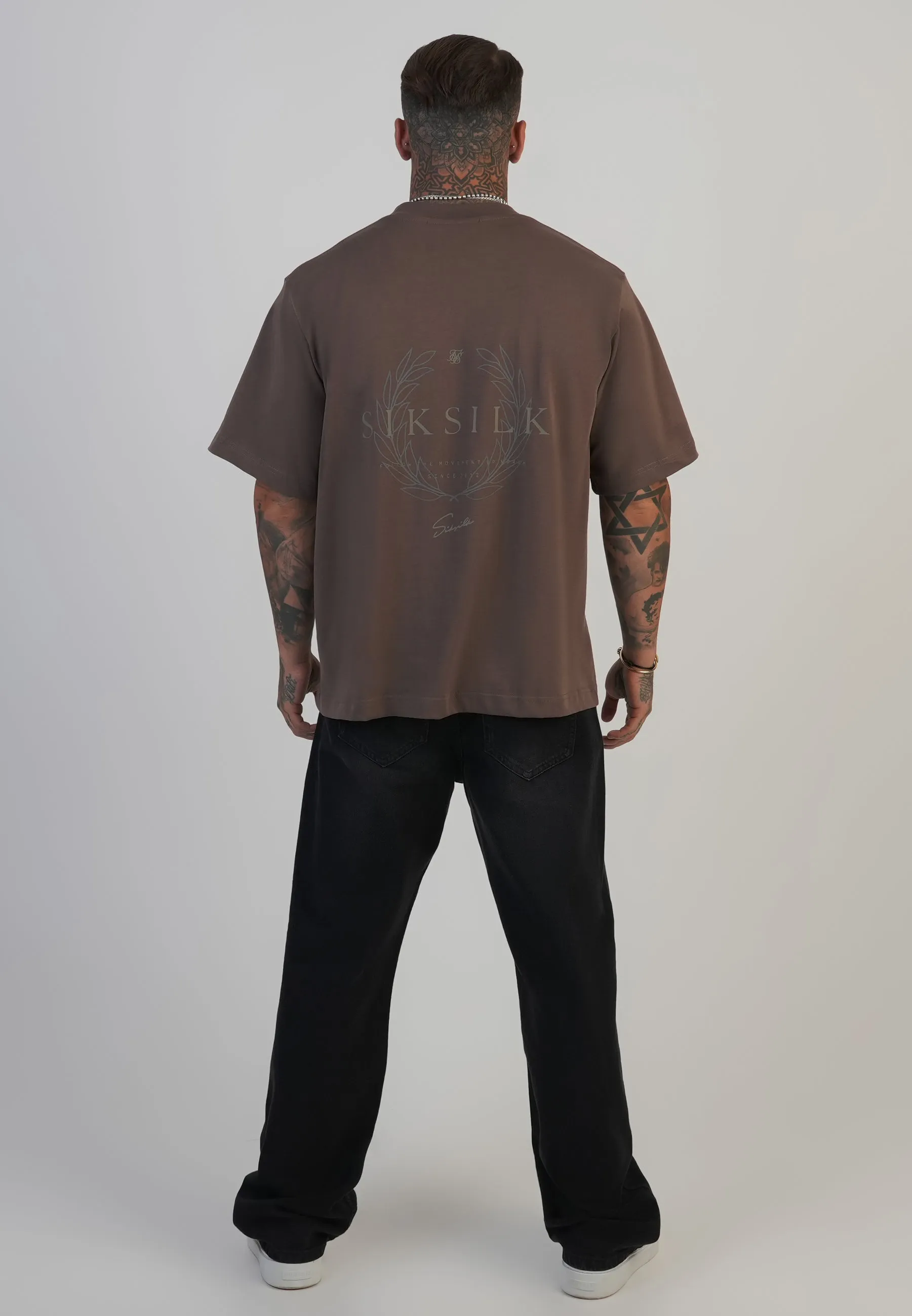 Brown Graphic T-Shirt sold by Siksilk product image thumbnail 5