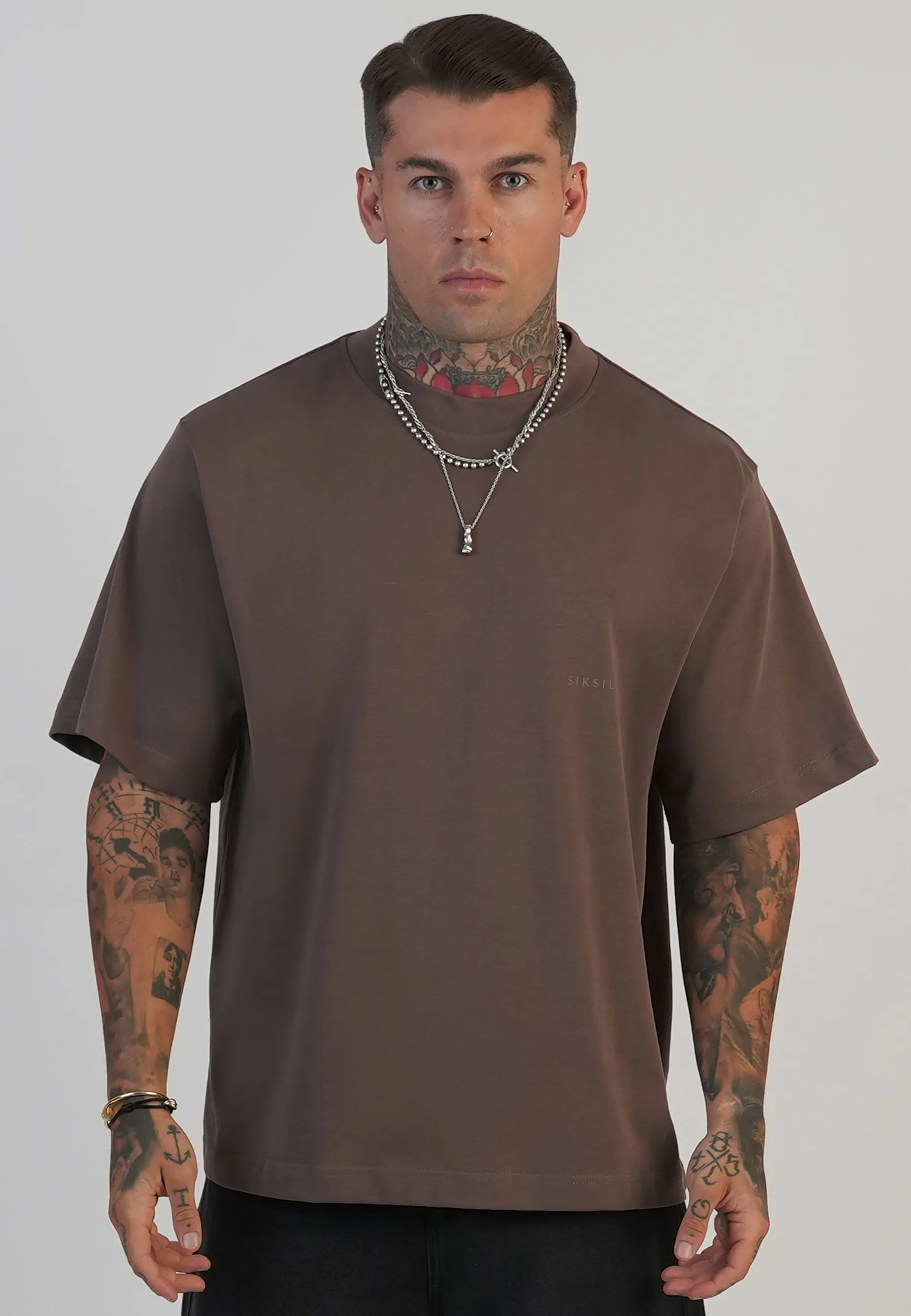 Brown Graphic T-Shirt sold by Siksilk
