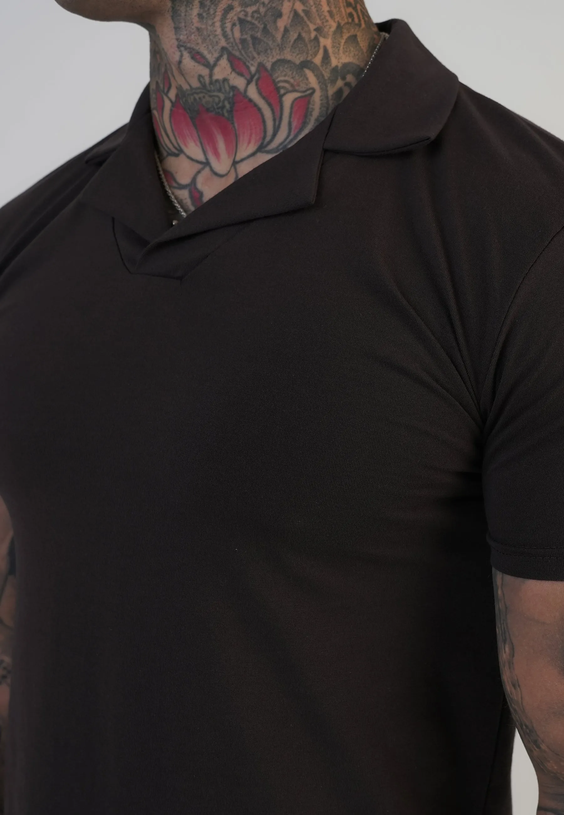 Brown Revere Polo sold by Siksilk product image thumbnail 2