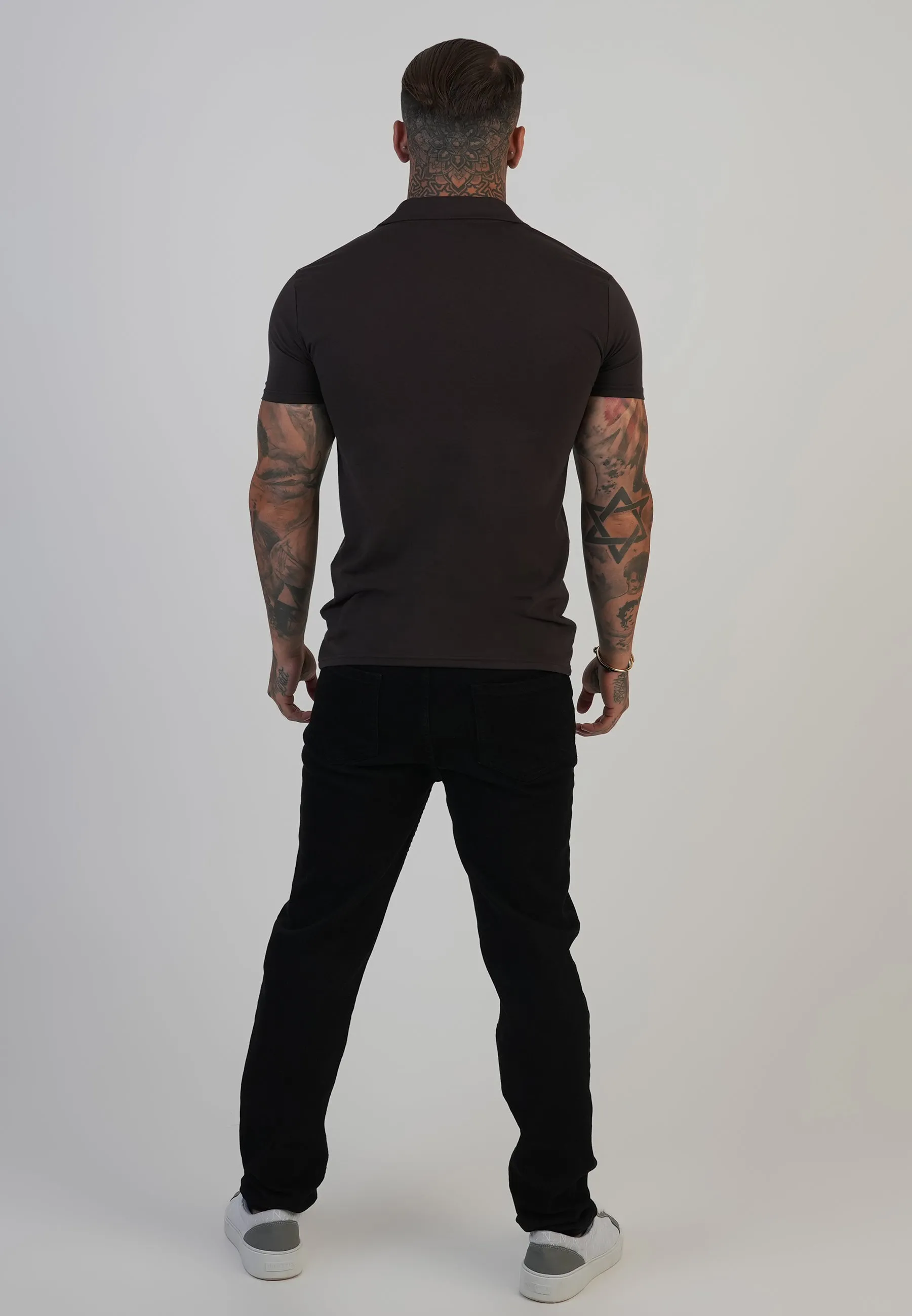 Brown Revere Polo sold by Siksilk product image thumbnail 5