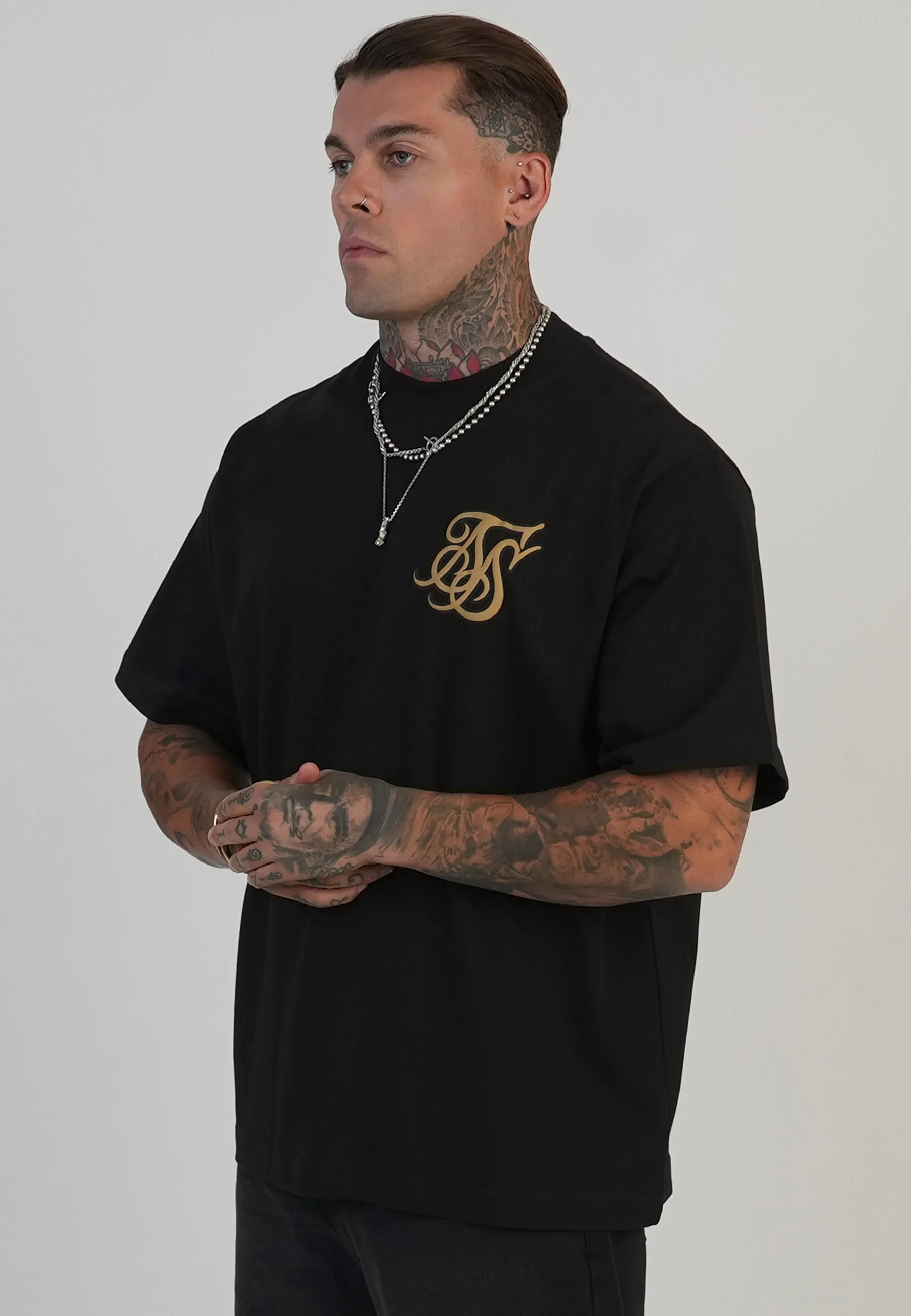 Black Logo T-Shirt sold by Siksilk