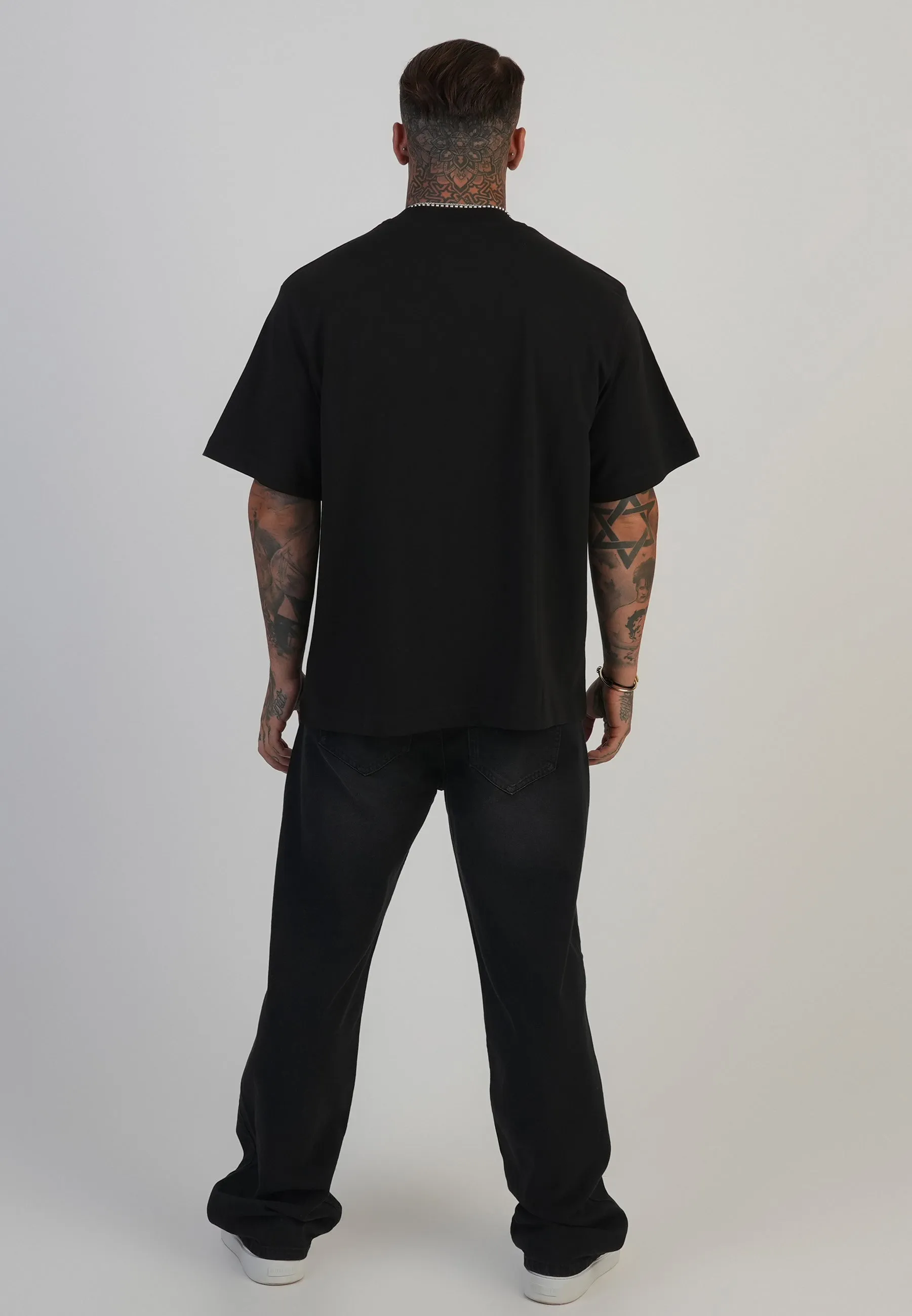 Black Logo T-Shirt sold by Siksilk product image thumbnail 5