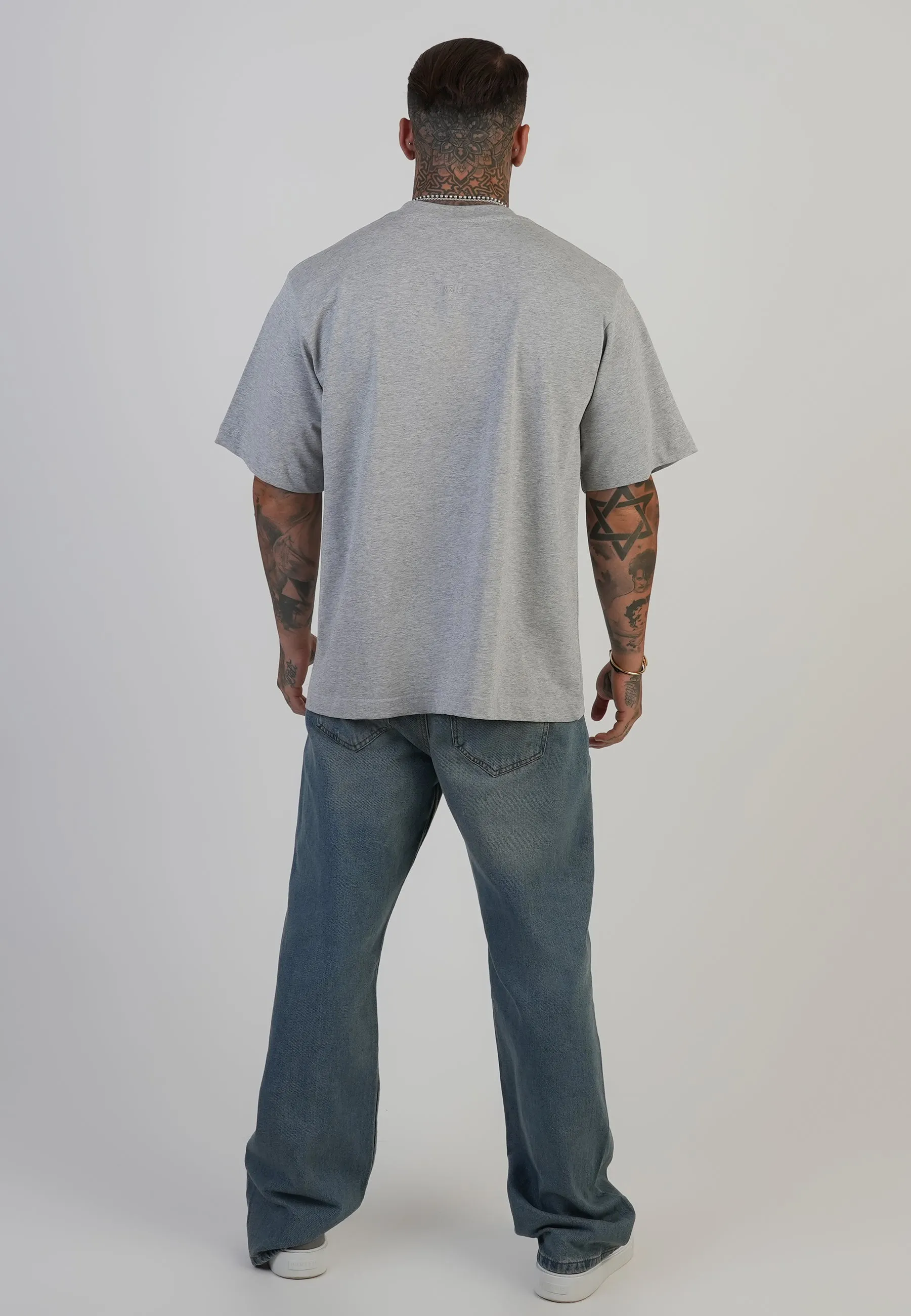 Grey Marl Graphic T-Shirt sold by Siksilk product image thumbnail 5