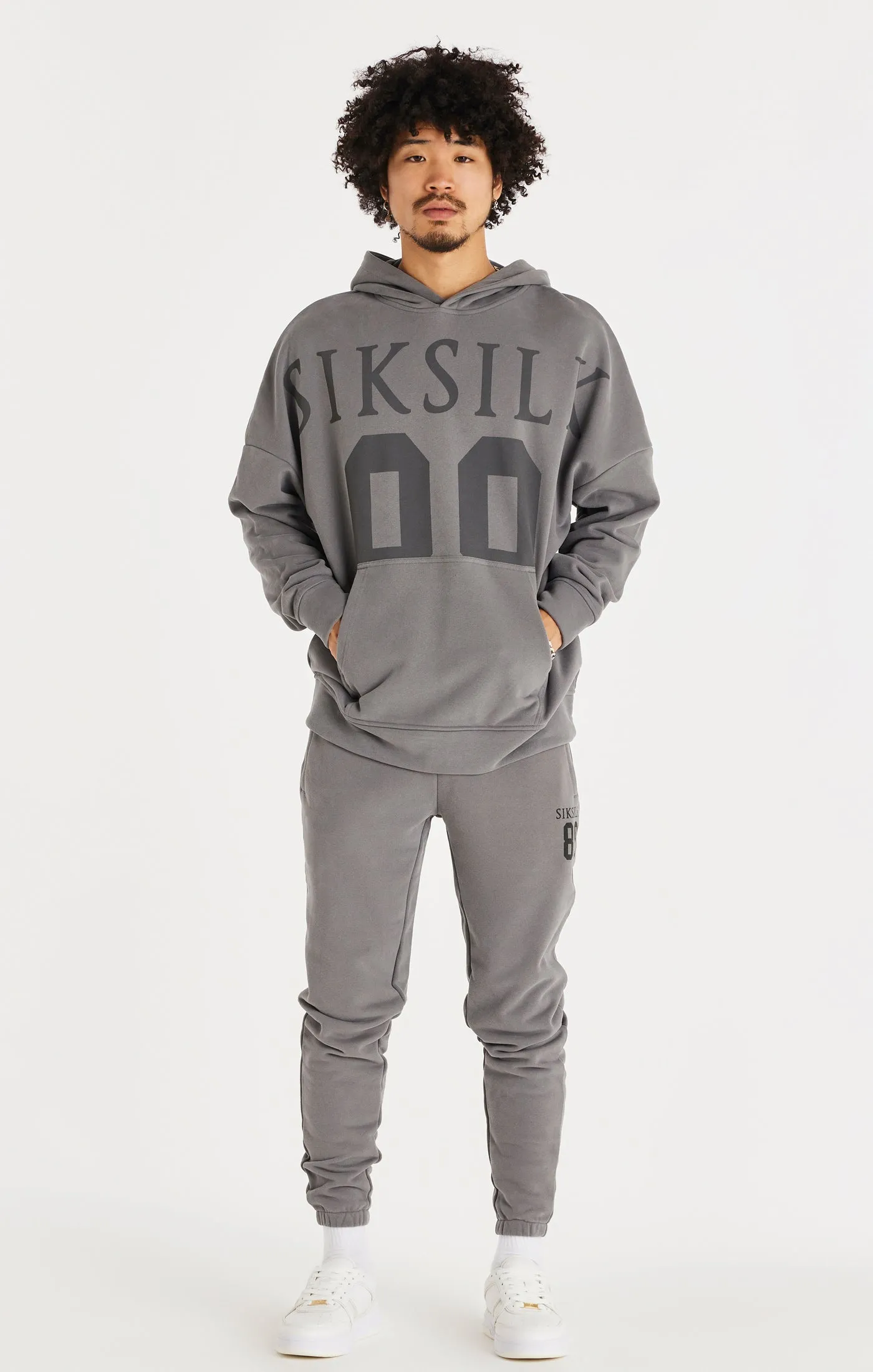 Grey Relaxed Fit Cuff Jogger sold by Siksilk product image thumbnail 4