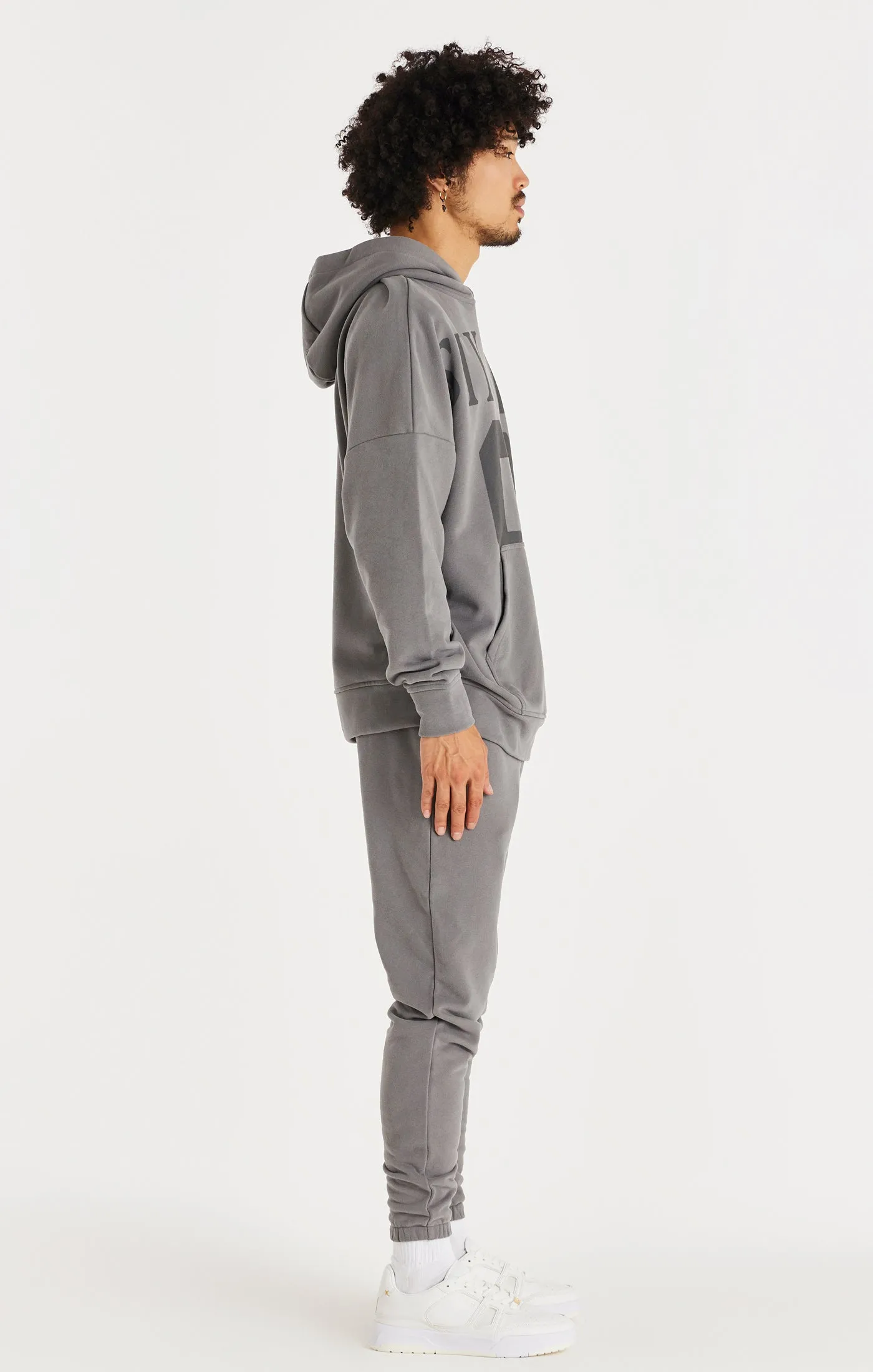 Grey Relaxed Fit Cuff Jogger sold by Siksilk product image thumbnail 5