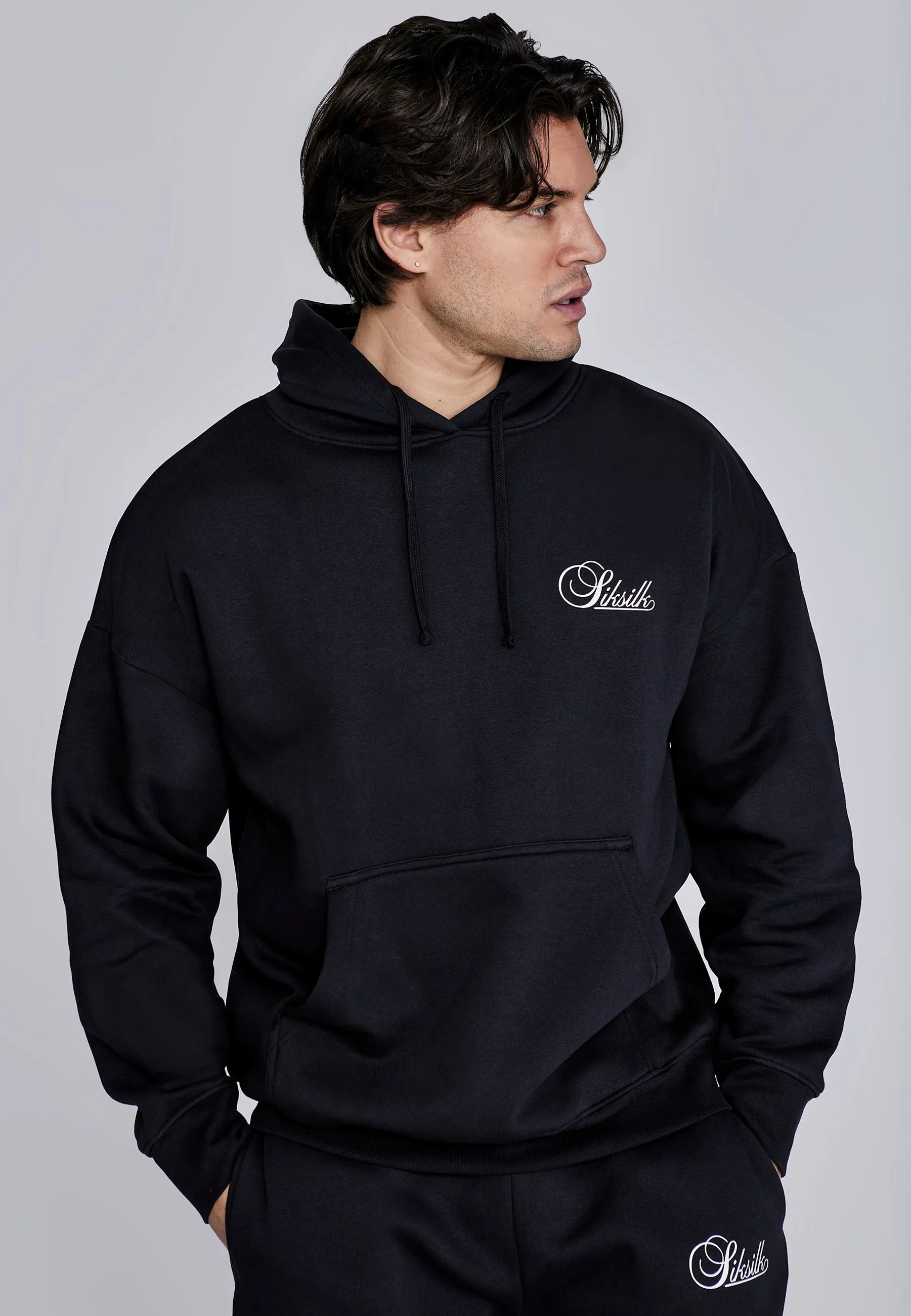 Black Hoodie and Joggers Set sold by Siksilk product image thumbnail 2