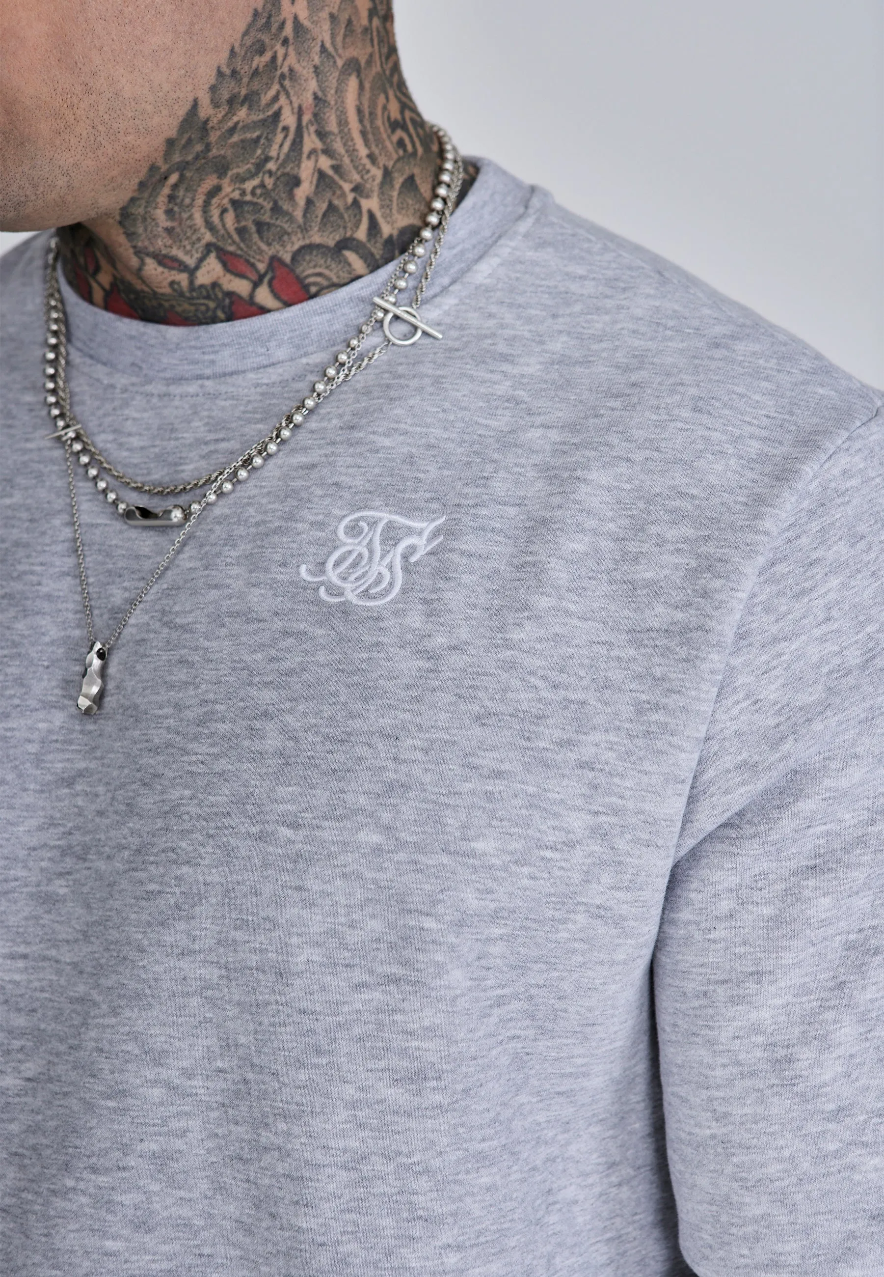 Grey Marl Essentials Sweater sold by Siksilk product image thumbnail 2