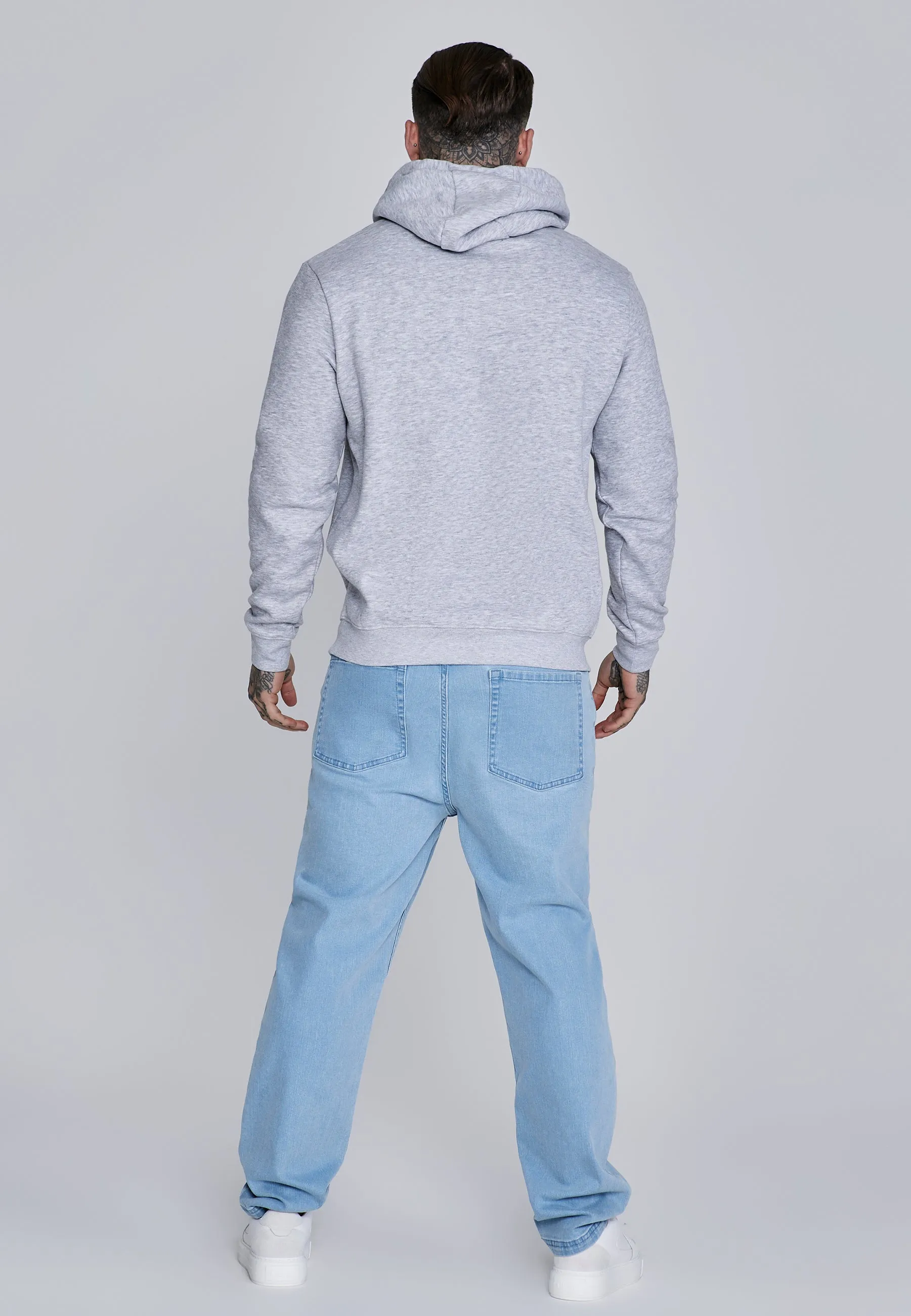 Grey Marl Essentials Hoodie sold by Siksilk product image thumbnail 5