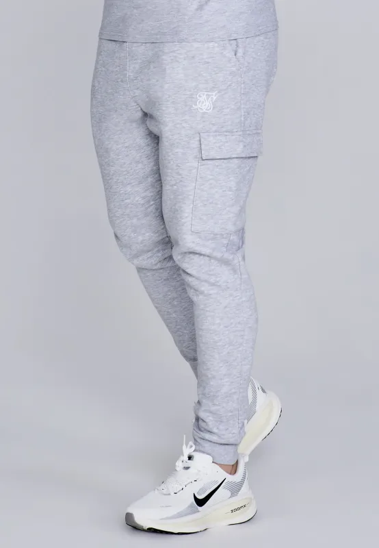 Grey Marl Essentials Cargo Joggers sold by Siksilk