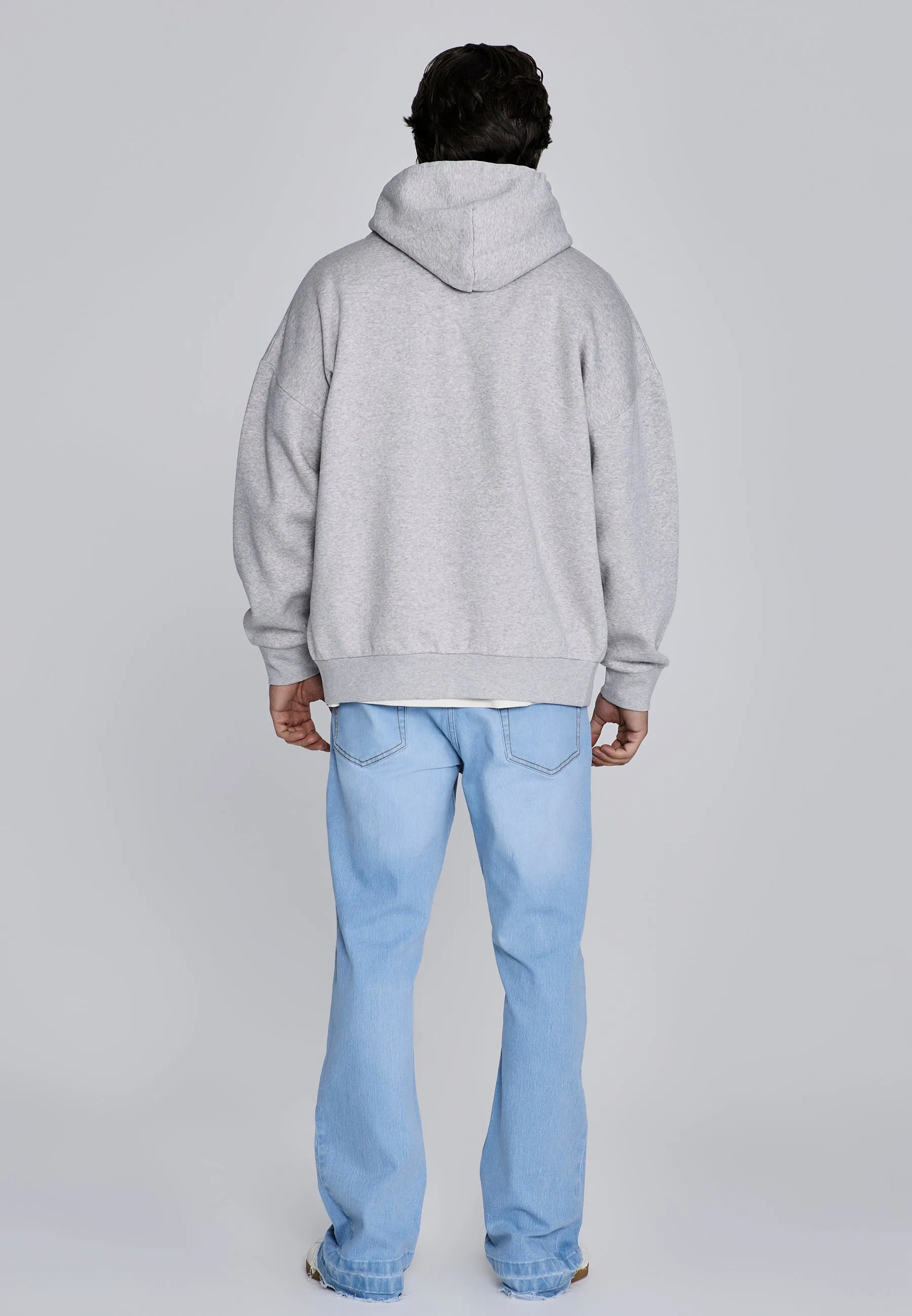 Grey Marl Essentials Full Zip Hoodie sold by Siksilk product image thumbnail 5