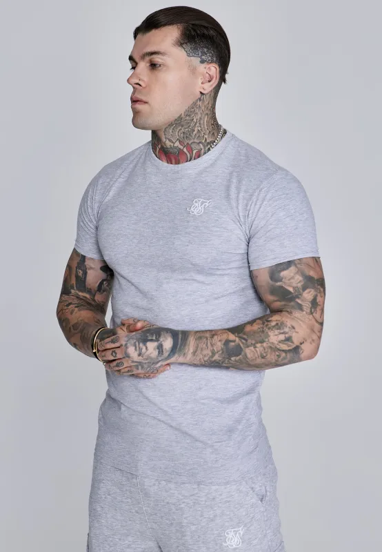 Grey Marl Essentials T-Shirt sold by Siksilk