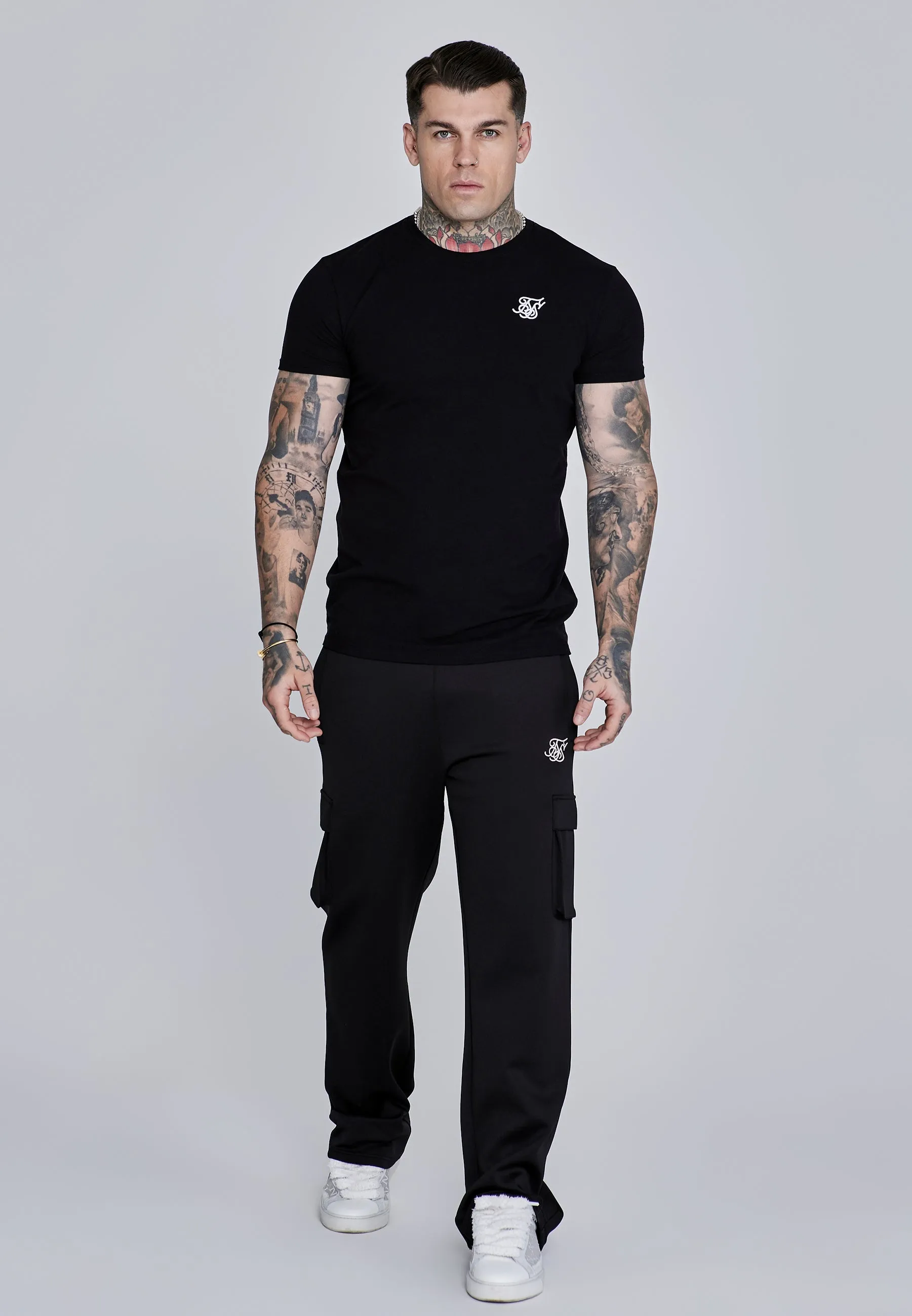 Black Essentials T-Shirt sold by Siksilk product image thumbnail 3