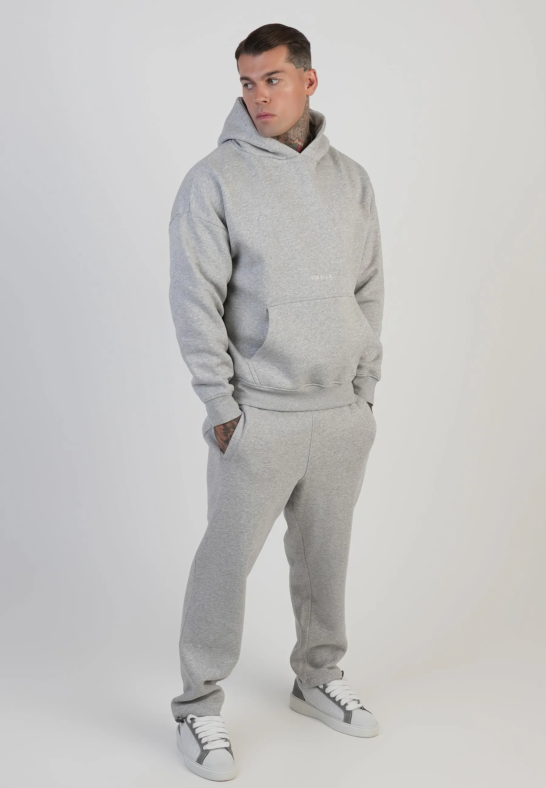 Grey Marl Graphic Hoodie sold by Siksilk product image thumbnail 4