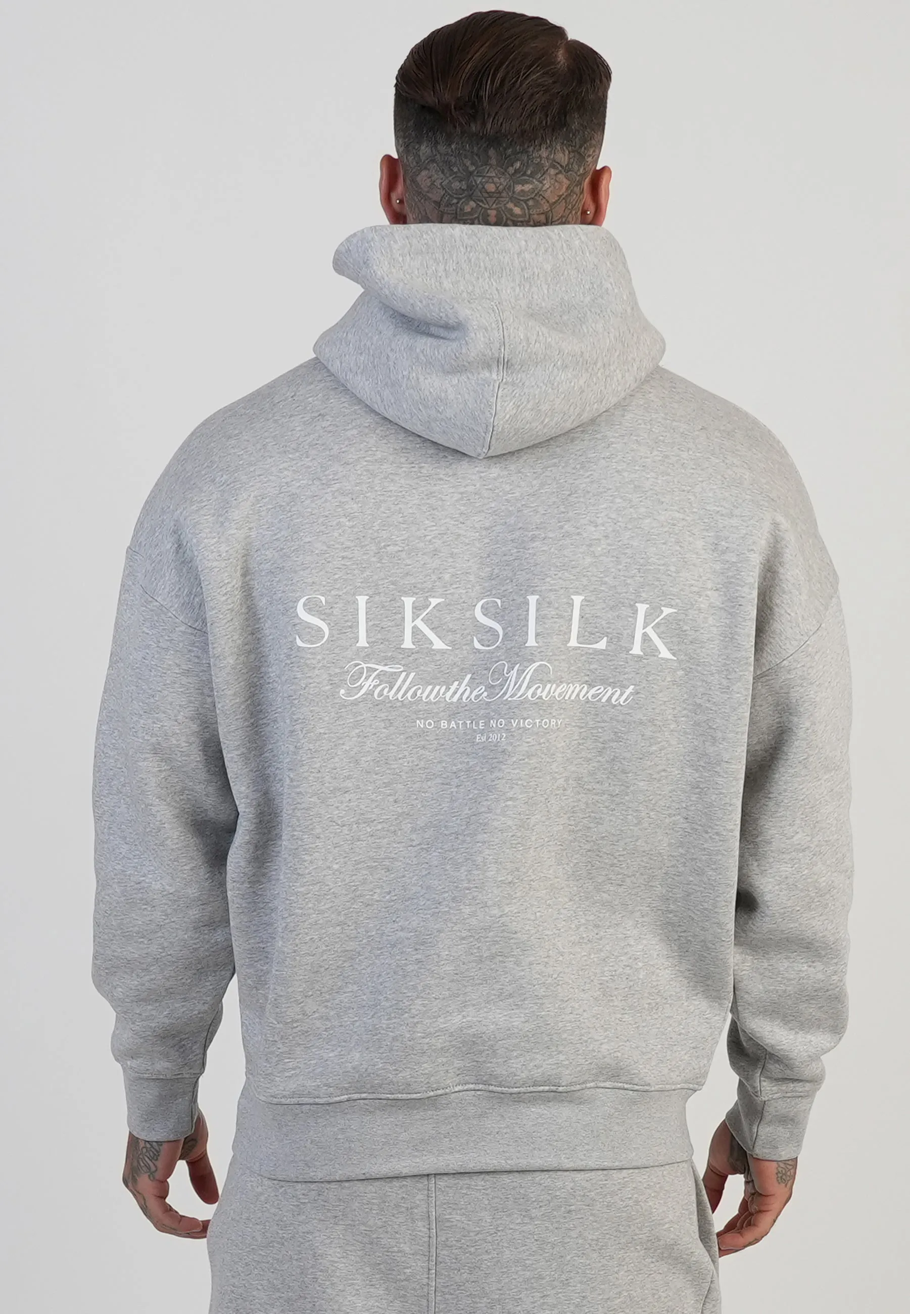 Grey Marl Graphic Hoodie sold by Siksilk product image thumbnail 2