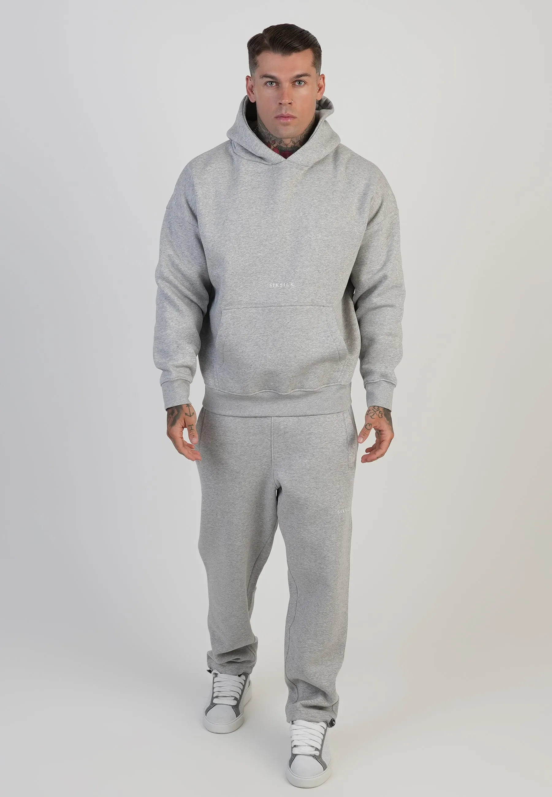 Grey Marl Graphic Hoodie sold by Siksilk product image thumbnail 3