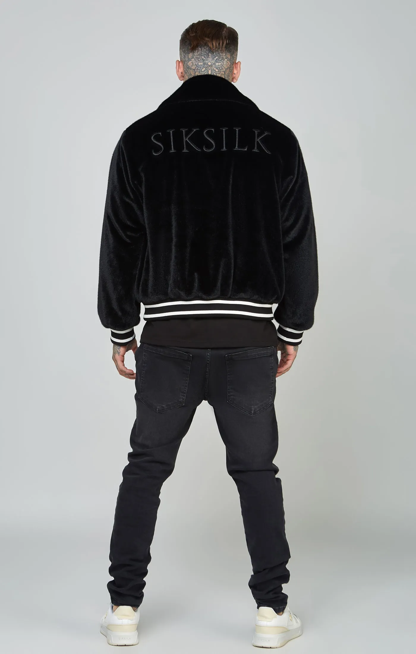 Faux Fur Bomber Jacket sold by Siksilk product image thumbnail 5