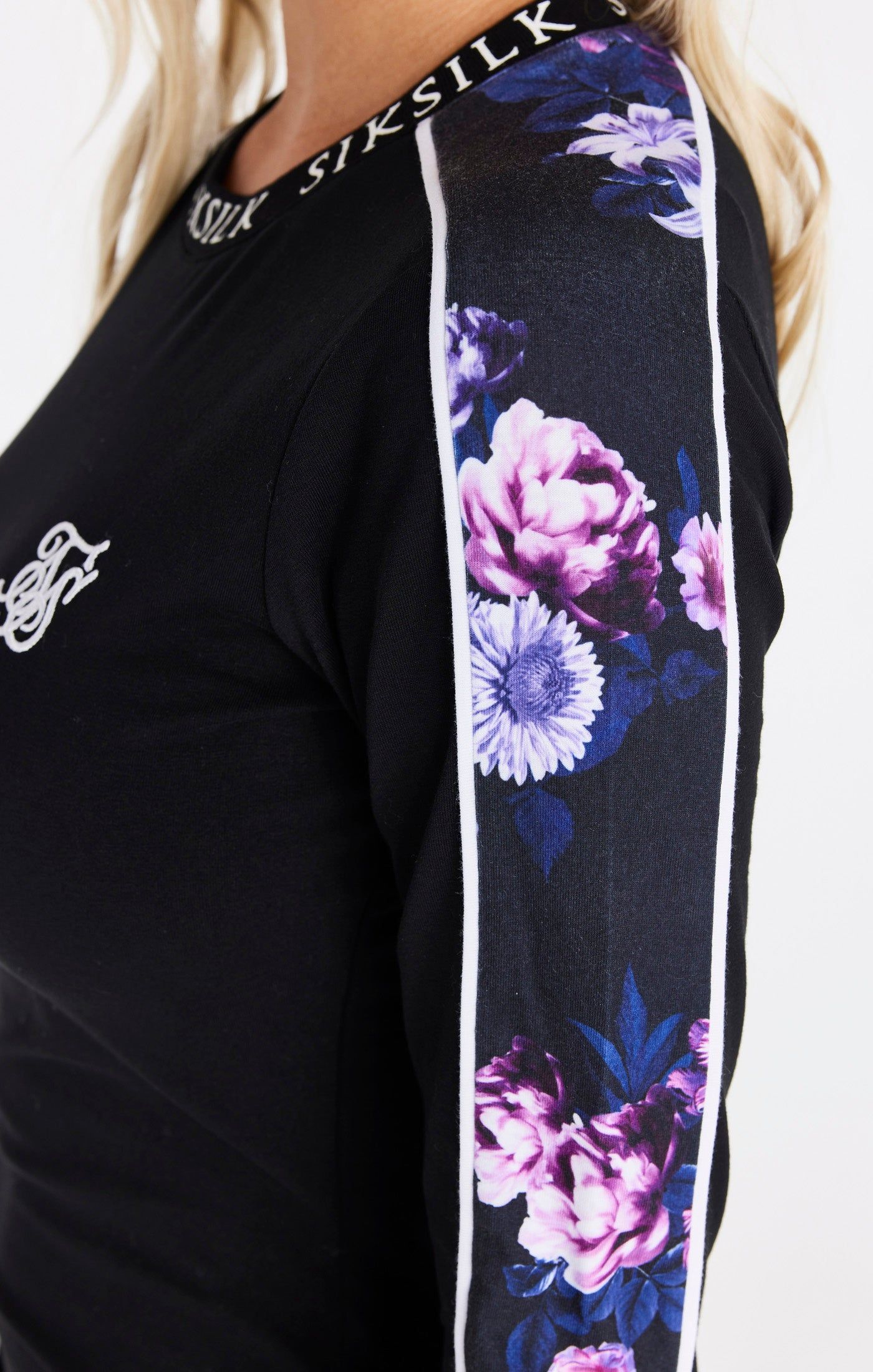 SikSilk Floral Luxe Bodycon Dress - Black sold by Siksilk product image thumbnail 4