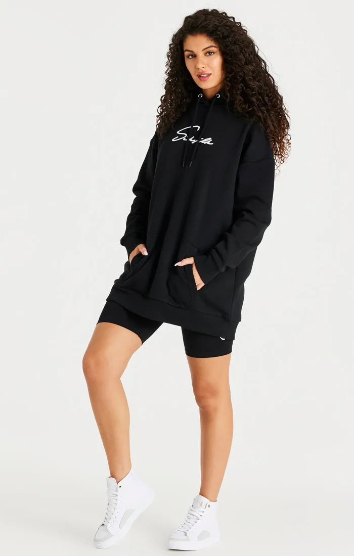 Black Oversize Hoodie Dress sold by Siksilk product image thumbnail 3