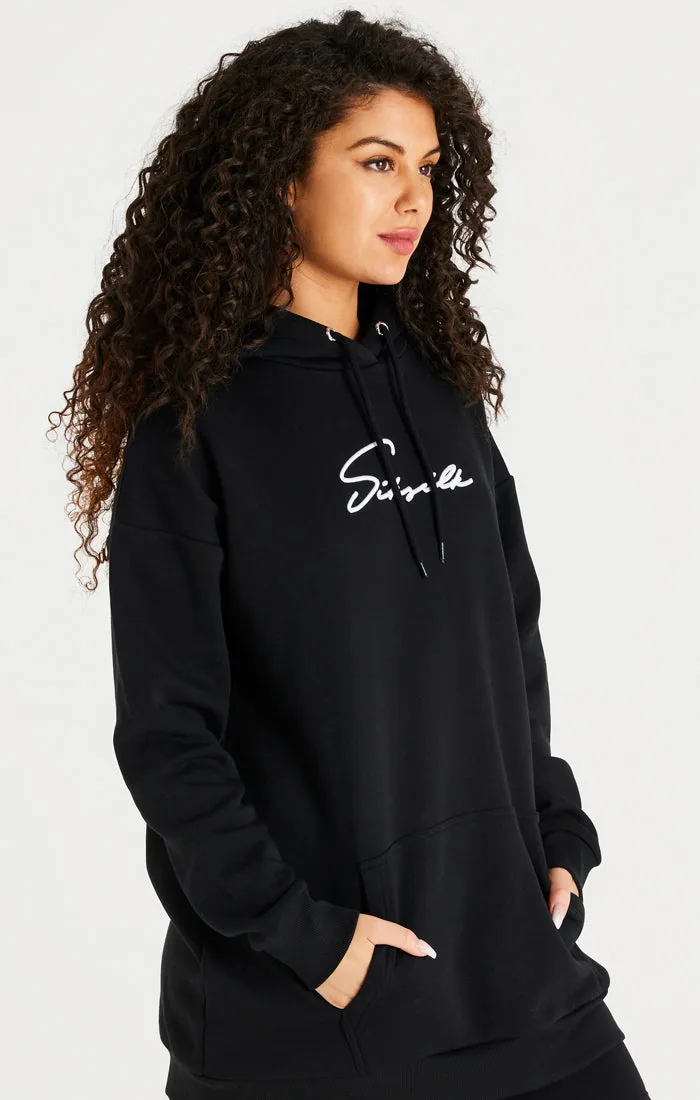 Black Oversize Hoodie Dress sold by Siksilk