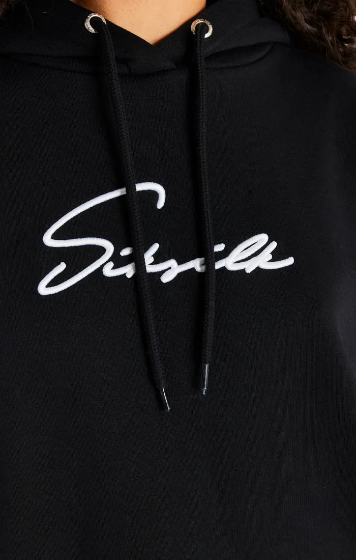 Black Oversize Hoodie Dress sold by Siksilk product image thumbnail 2