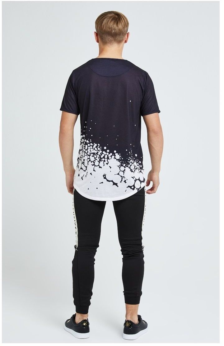 Illusive London Erupt Joggers - Black & Cream sold by Siksilk product image thumbnail 2