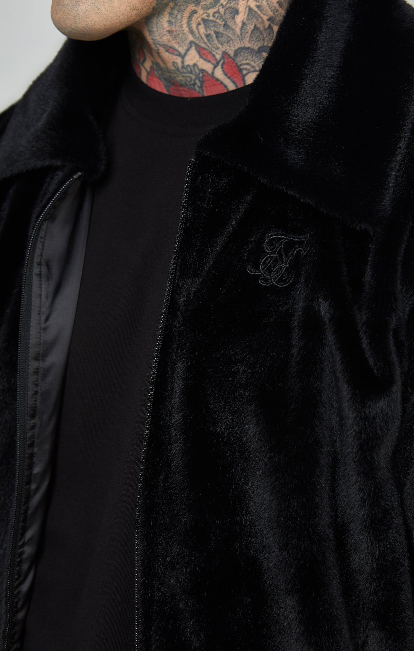 Faux Fur Bomber Jacket sold by Siksilk product image thumbnail 6