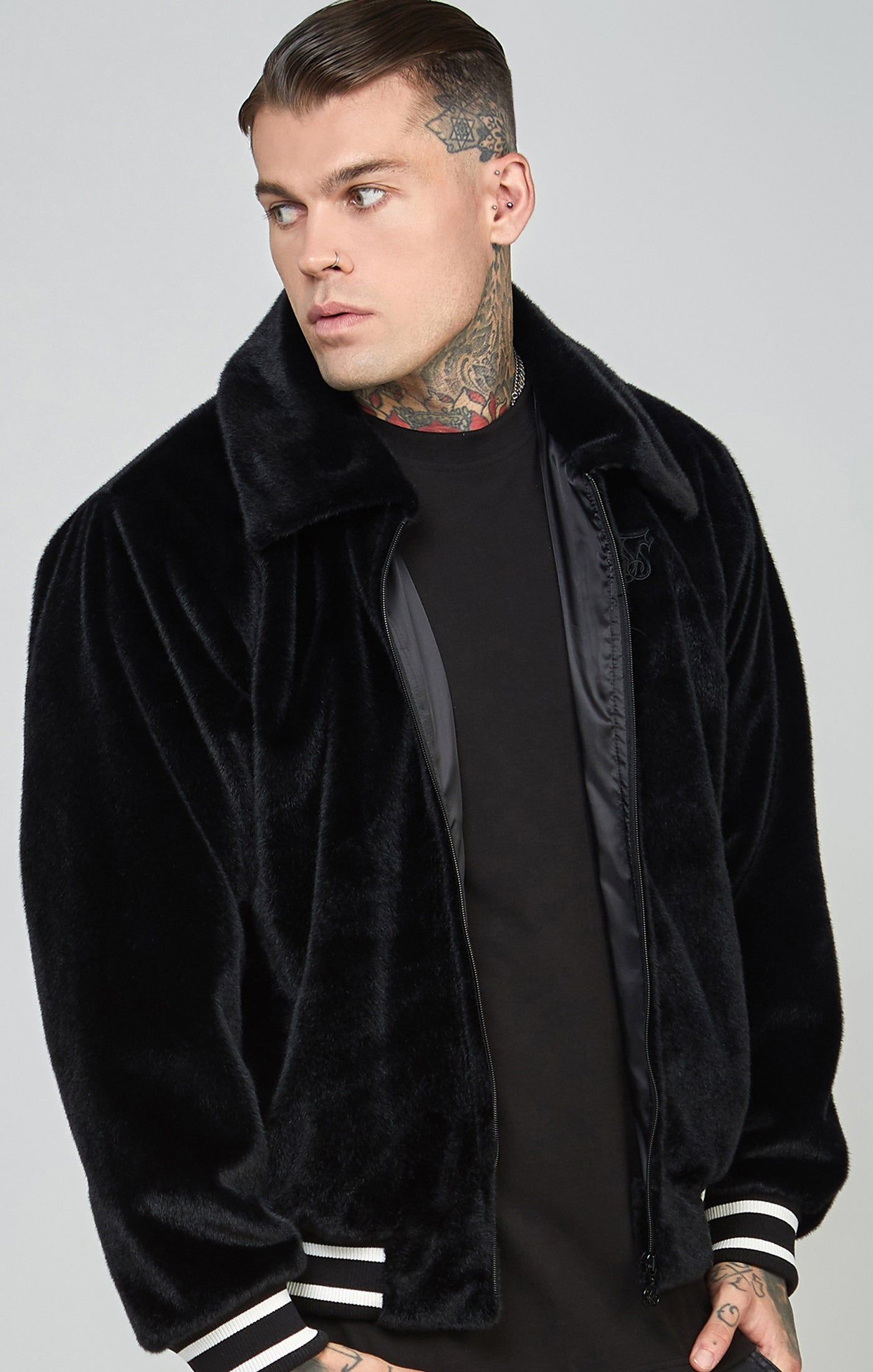 Faux Fur Bomber Jacket sold by Siksilk