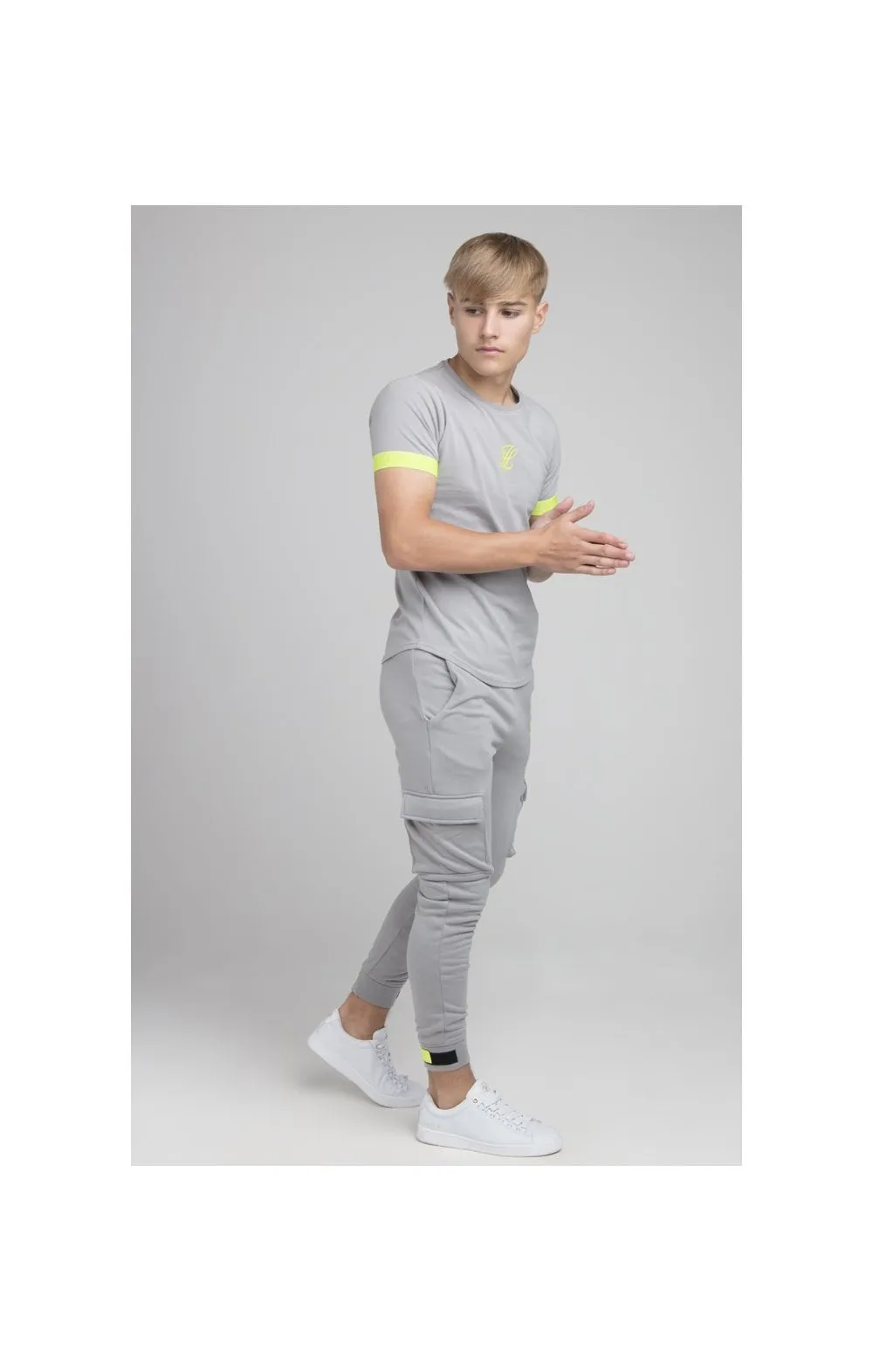 Boys Illusive Grey Cargo Jogger sold by Siksilk product image thumbnail 3