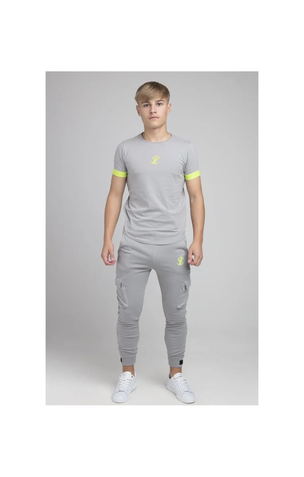 Boys Illusive Grey Cargo Jogger sold by Siksilk product image thumbnail 4