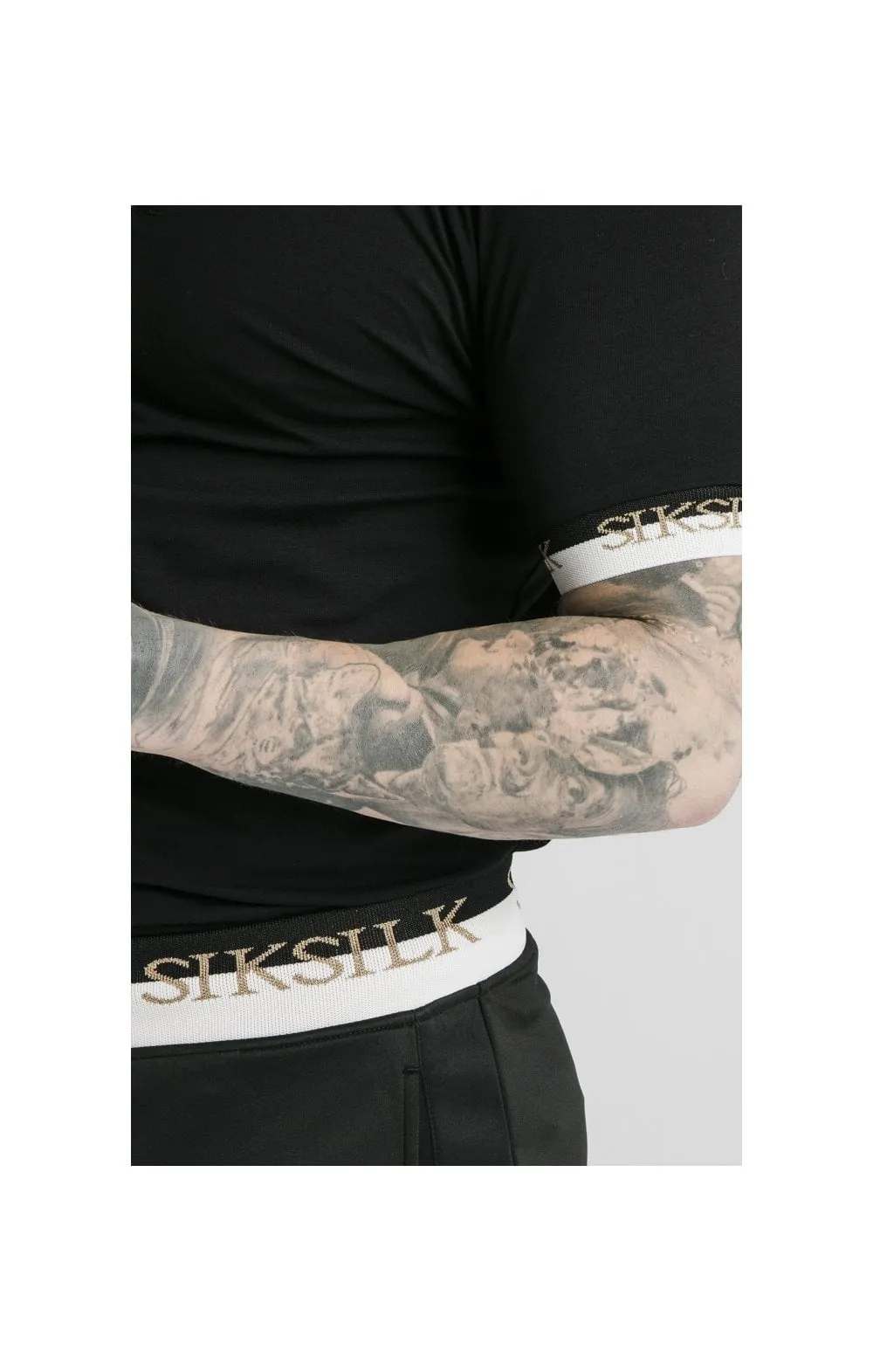 SikSilk S/S Deluxe Raglan Tech Tee - Black sold by Siksilk product image thumbnail 2