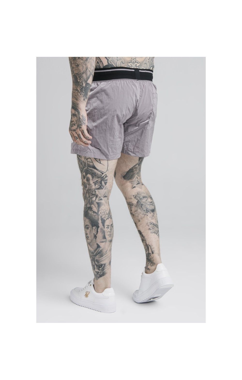 SikSilk Adapt Crushed Nylon Swim Shorts - Grey sold by Siksilk product image thumbnail 2