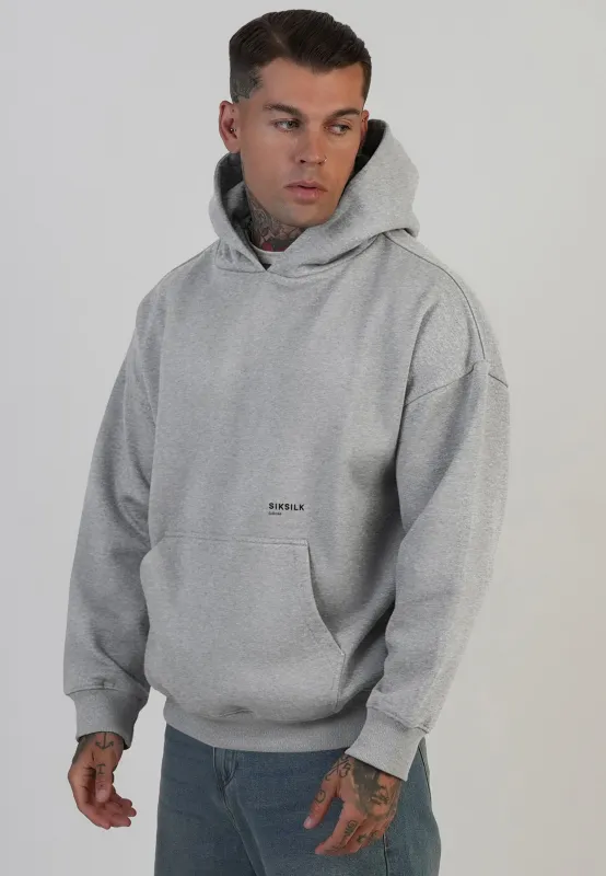 Grey Marl Graphic Hoodie sold by Siksilk