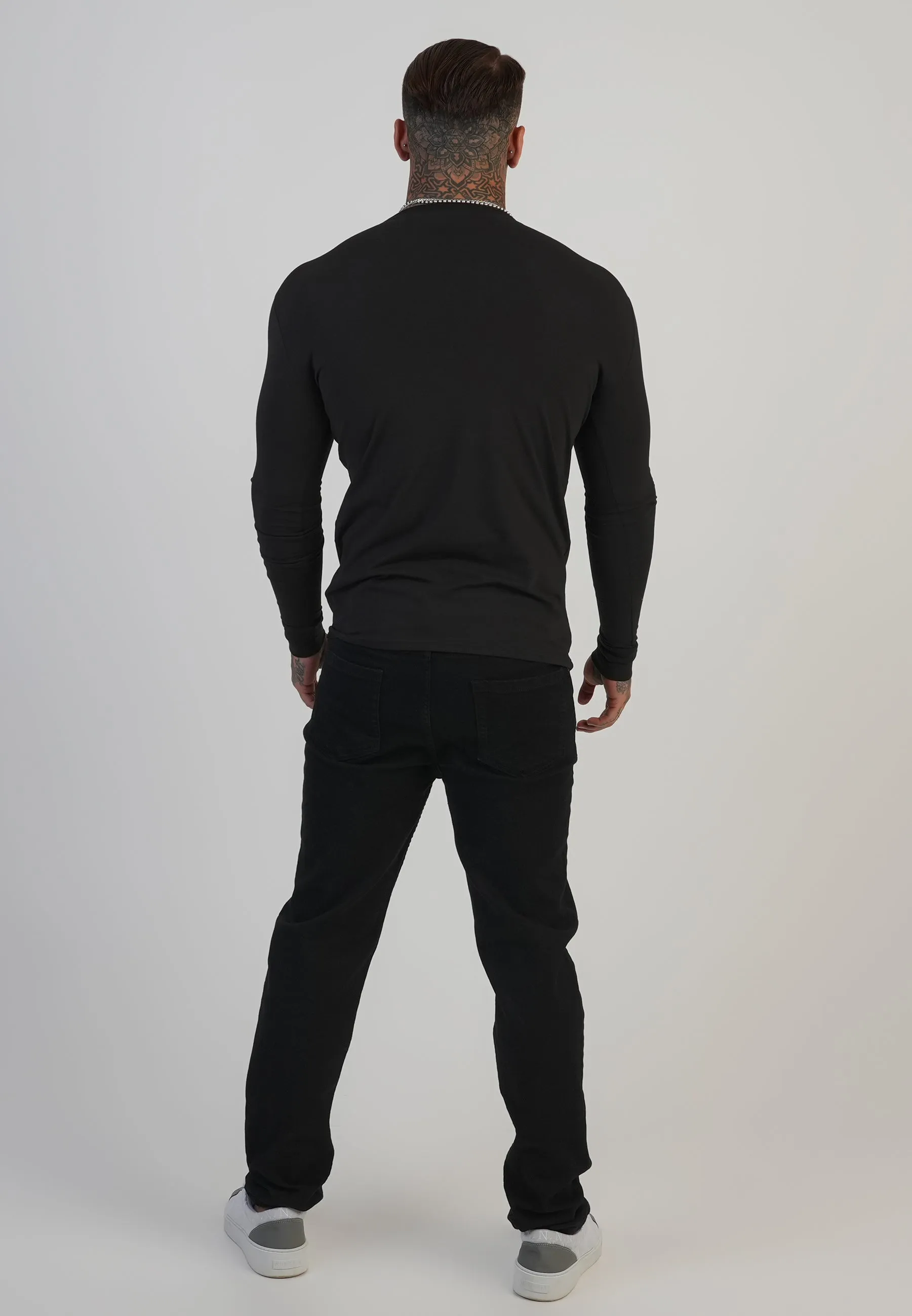 Black Long Sleeve T-Shirt sold by Siksilk product image thumbnail 5