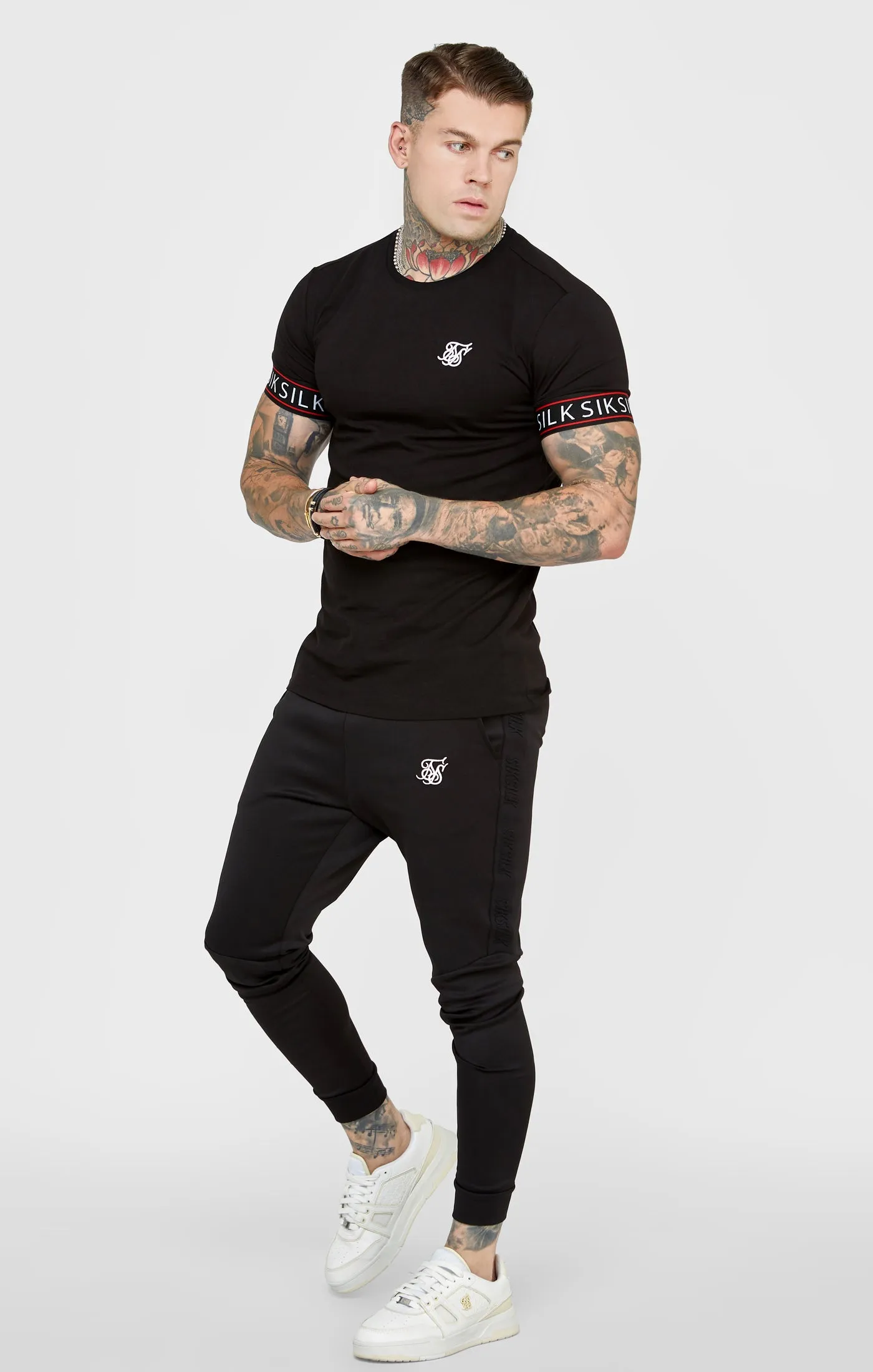 Black Cuffed Jogger sold by Siksilk product image thumbnail 3