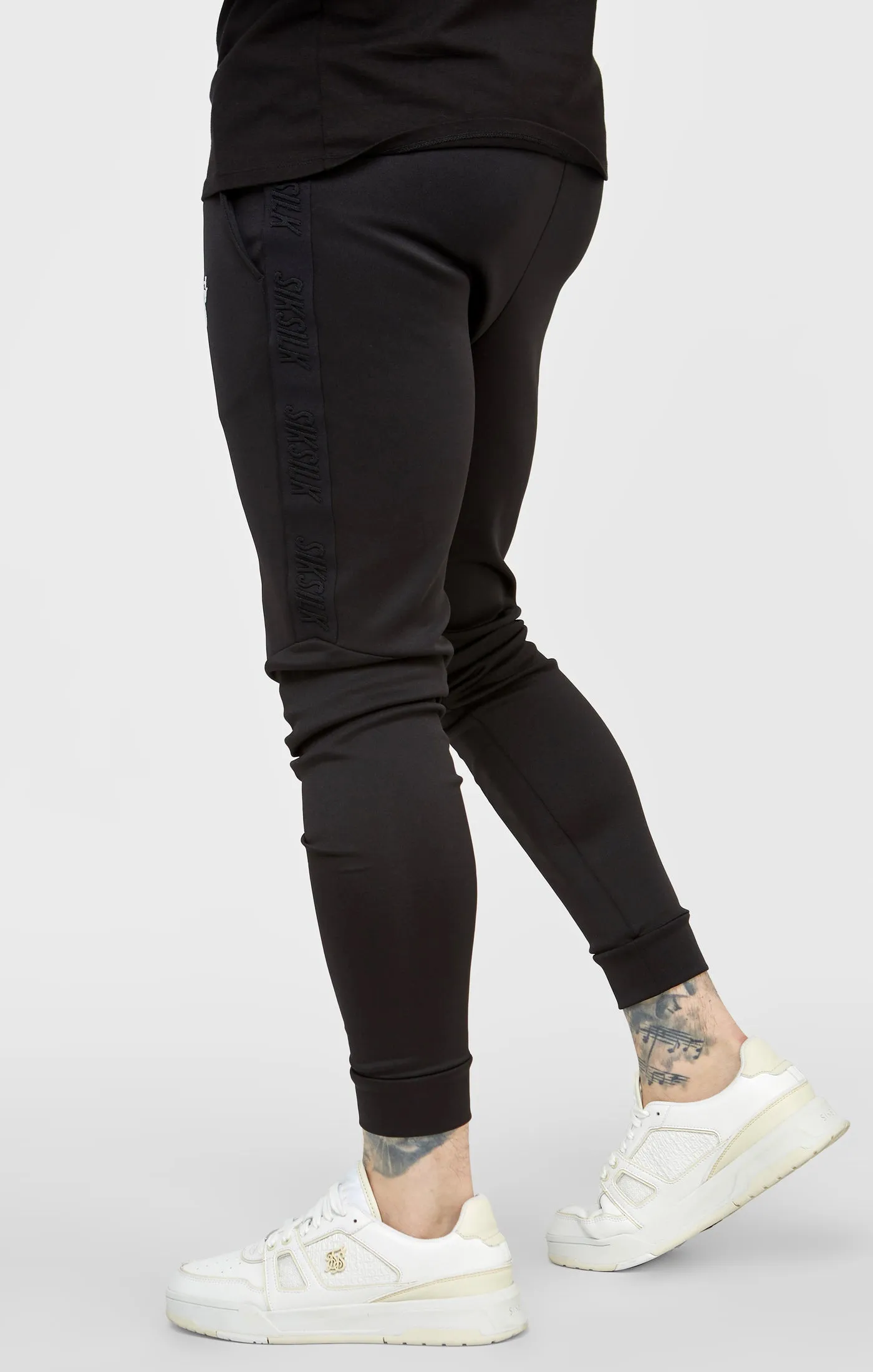 Black Cuffed Jogger sold by Siksilk product image thumbnail 2